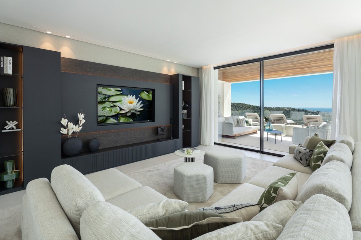 Dining area in new-build villa, La Quinta, Benahavis