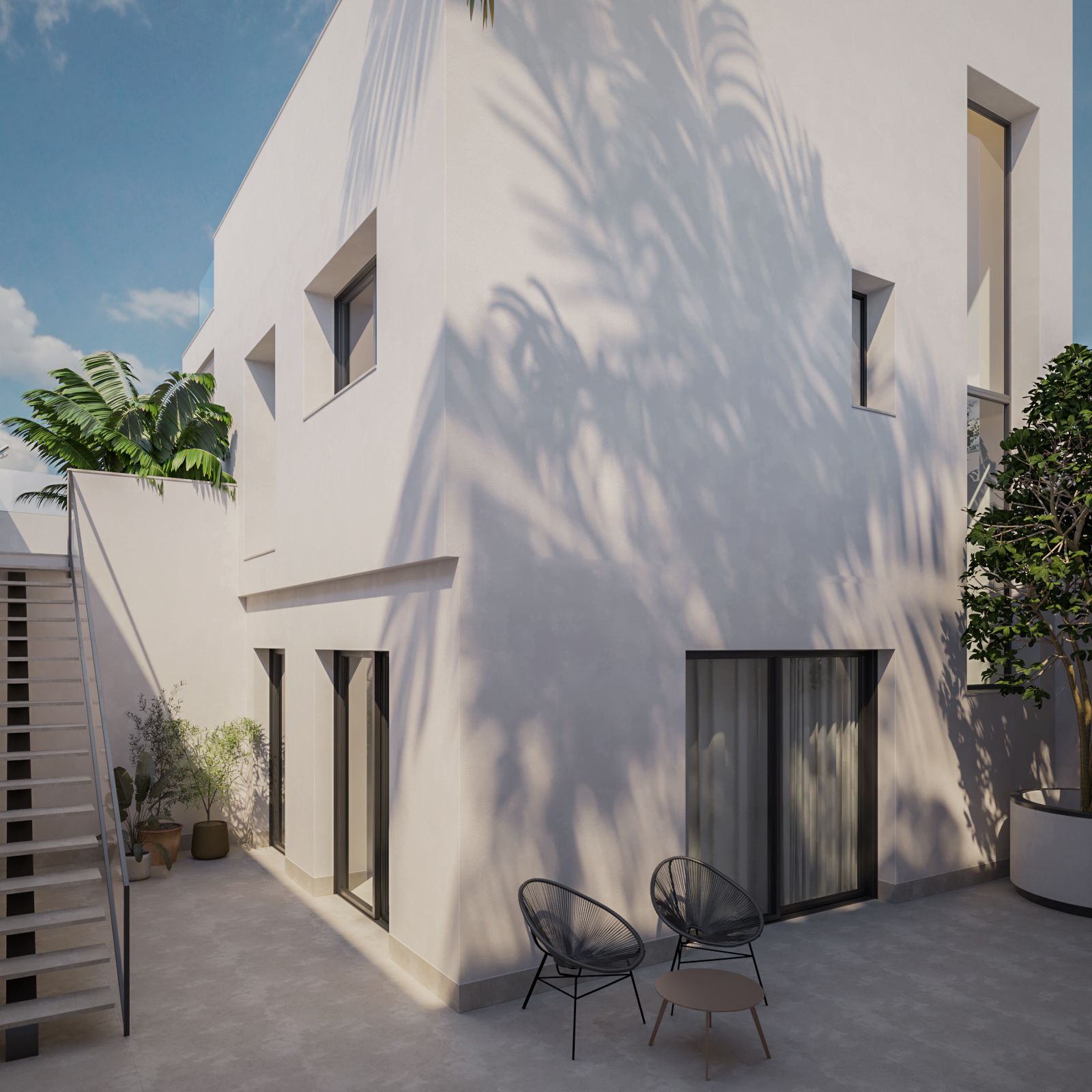 Fitted kitchen with wall and base units in new-build villa, Lo Romero Golf, Pilar De La Horadada