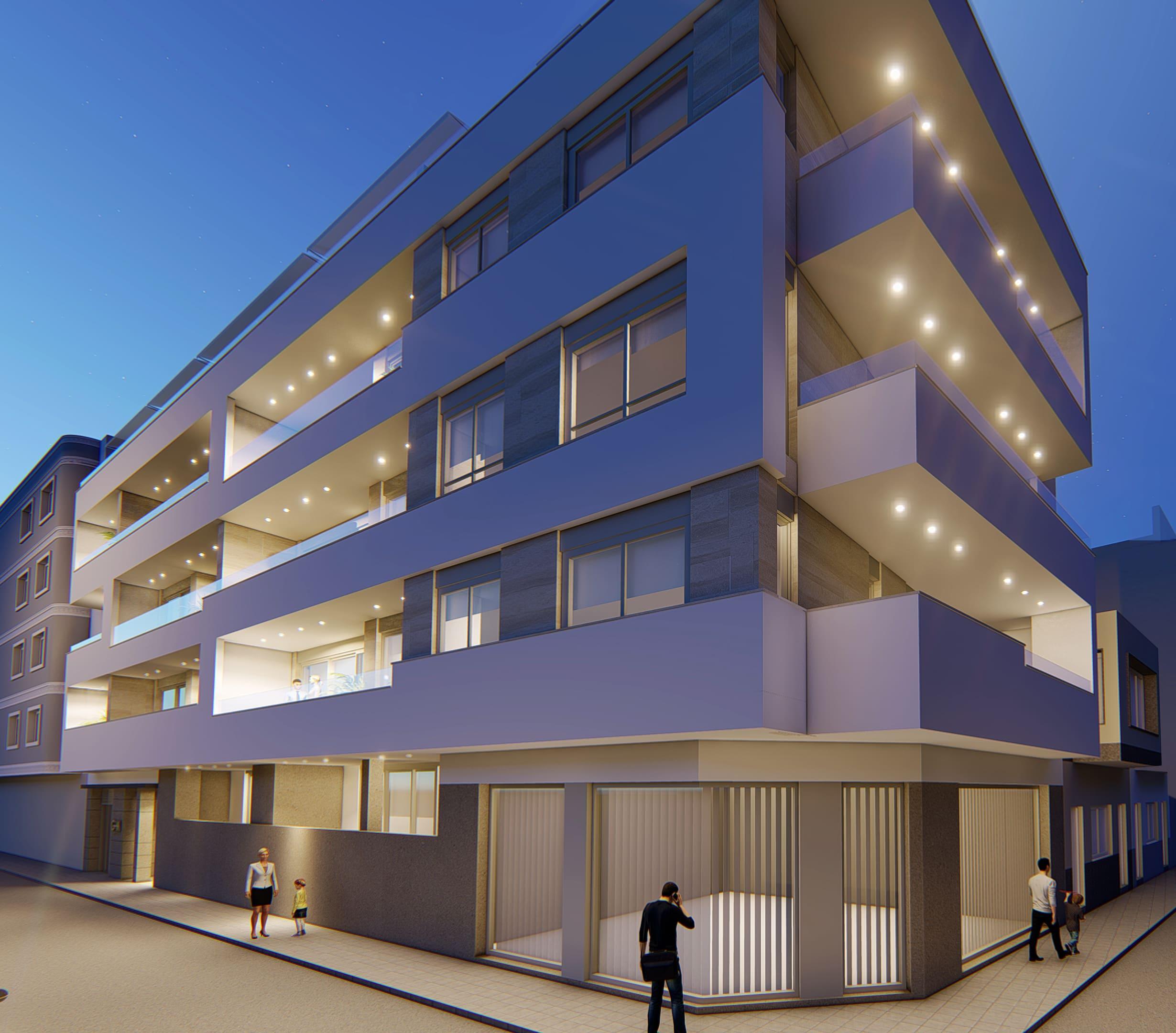 Hallway and entrance area in 1-bedroom new-build apartment, Estación de Autobuses