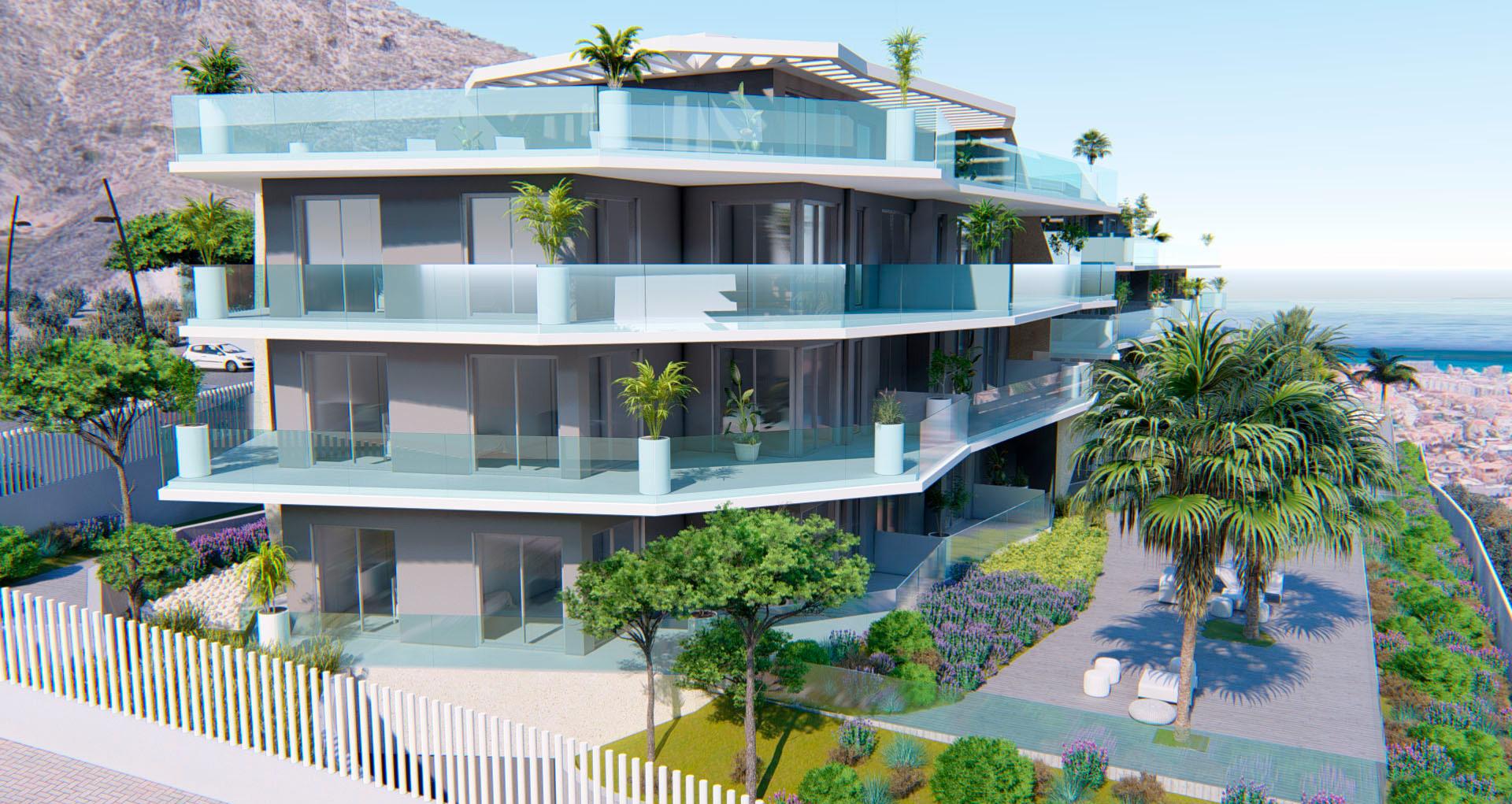 Balcony railings and flooring on second-floor apartment, Montealto, Benalmádena