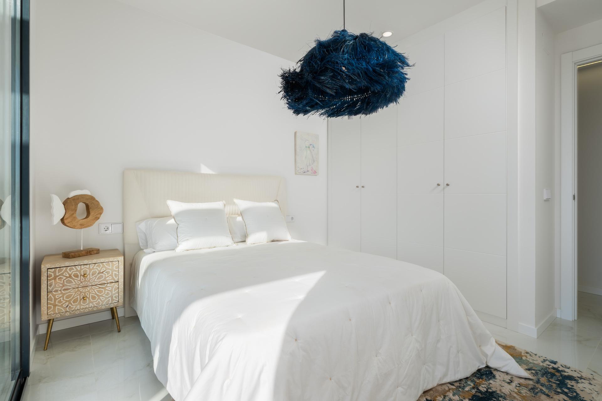 Bedroom with built-in wardrobe space, 3-bedroom penthouse, Arroyo Vaquero