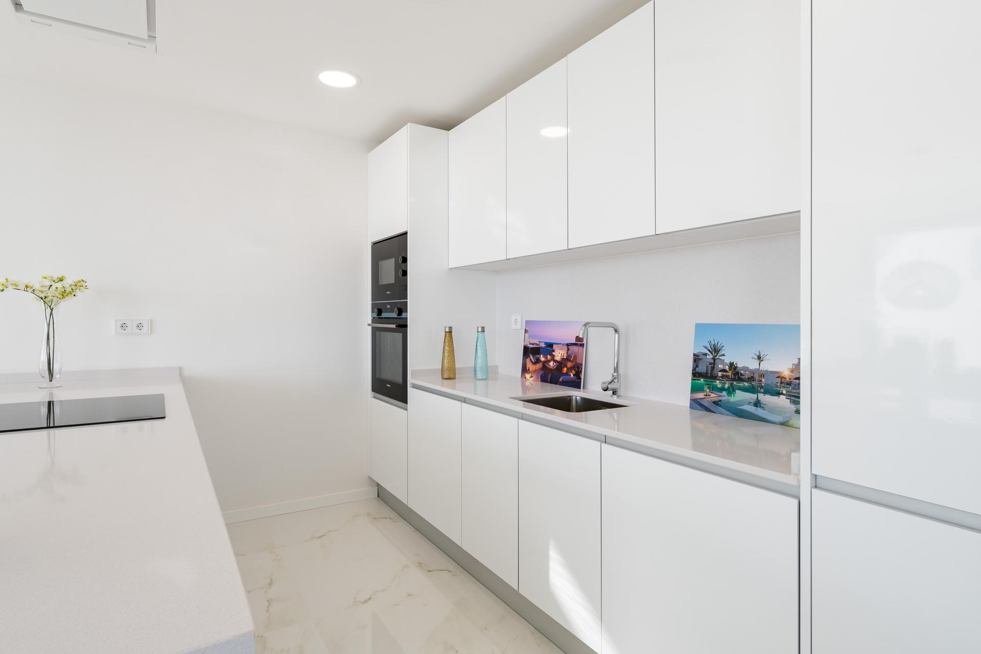 Street-level view of new-build block, Arroyo Vaquero, Estepona