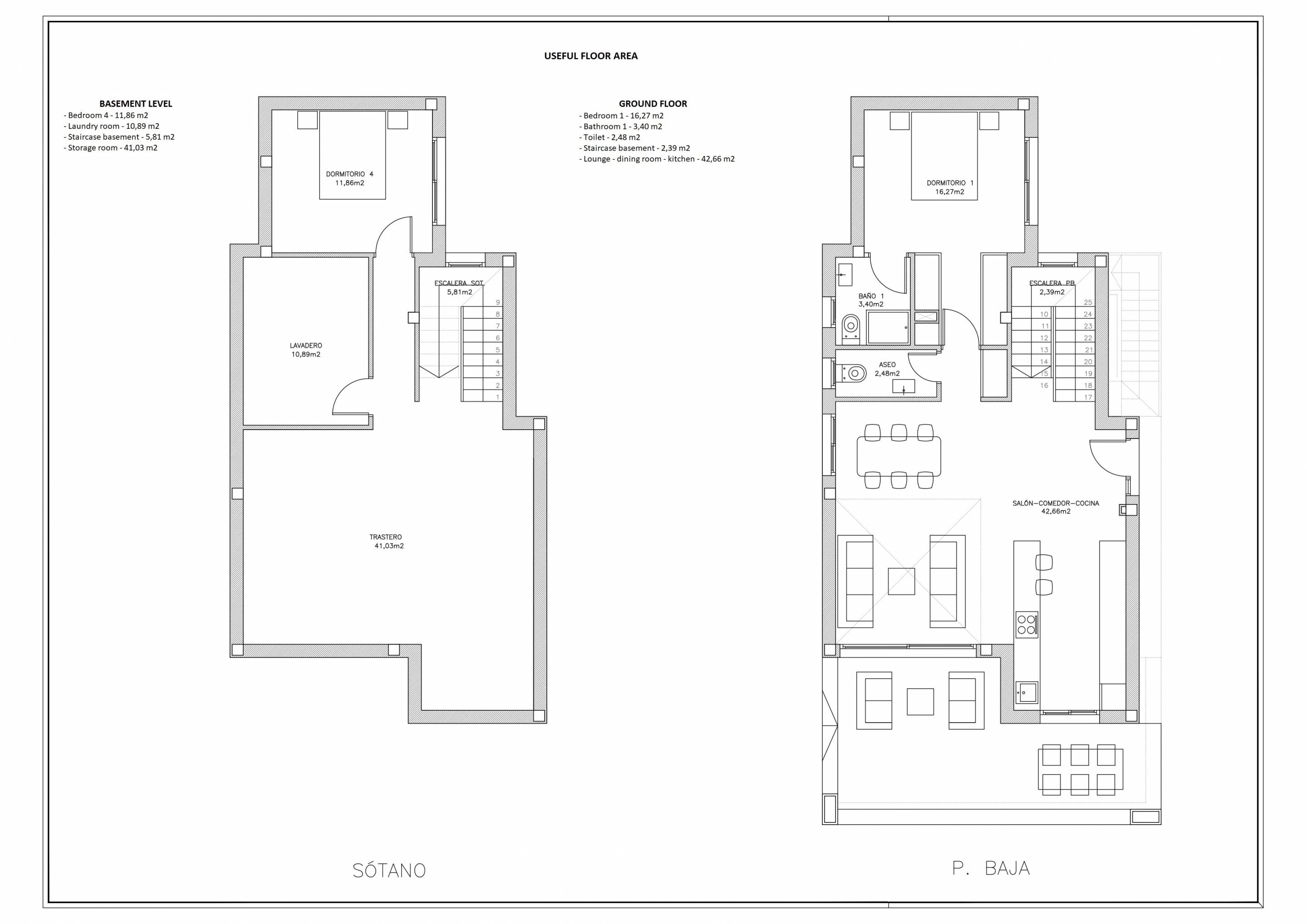 Kitchen in 4-bedroom new-build villa, Aguas Nuevas 2, Torrevieja