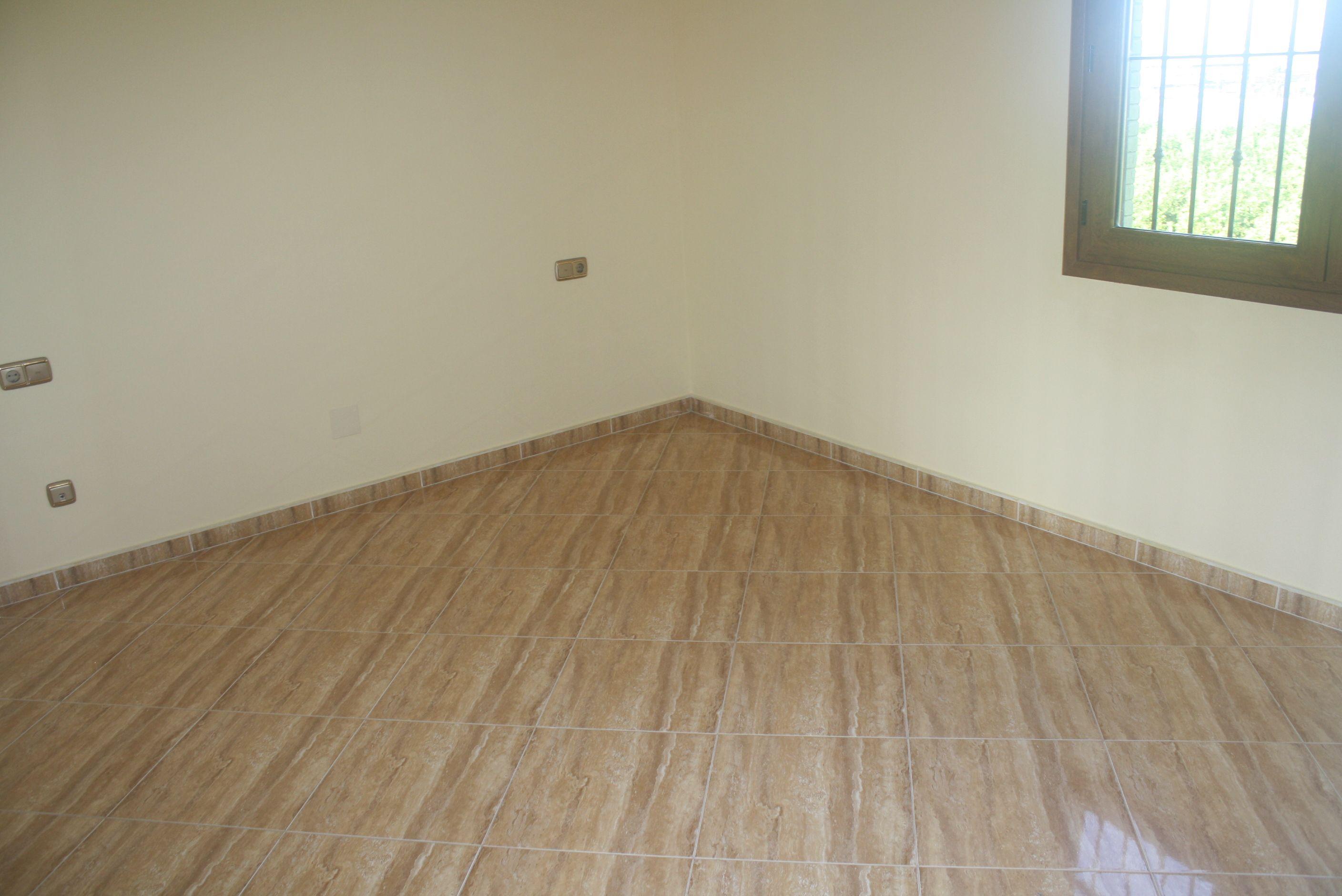 Plot boundary and surrounding land visible at new-build villa, Los Balcones, Torrevieja