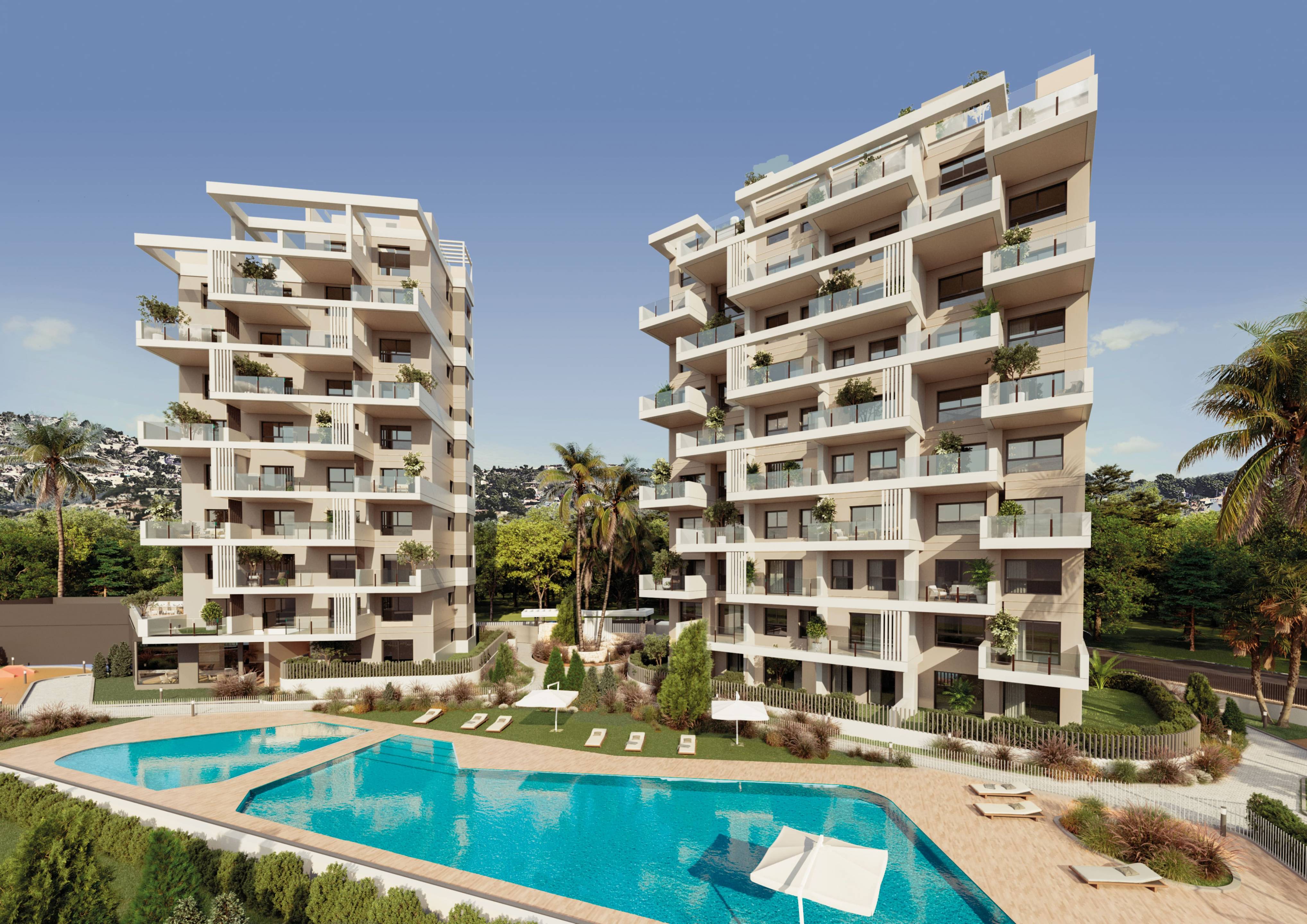 Fitted kitchen with modern units in penthouse, Playa de Fossa-Levante, Calpe