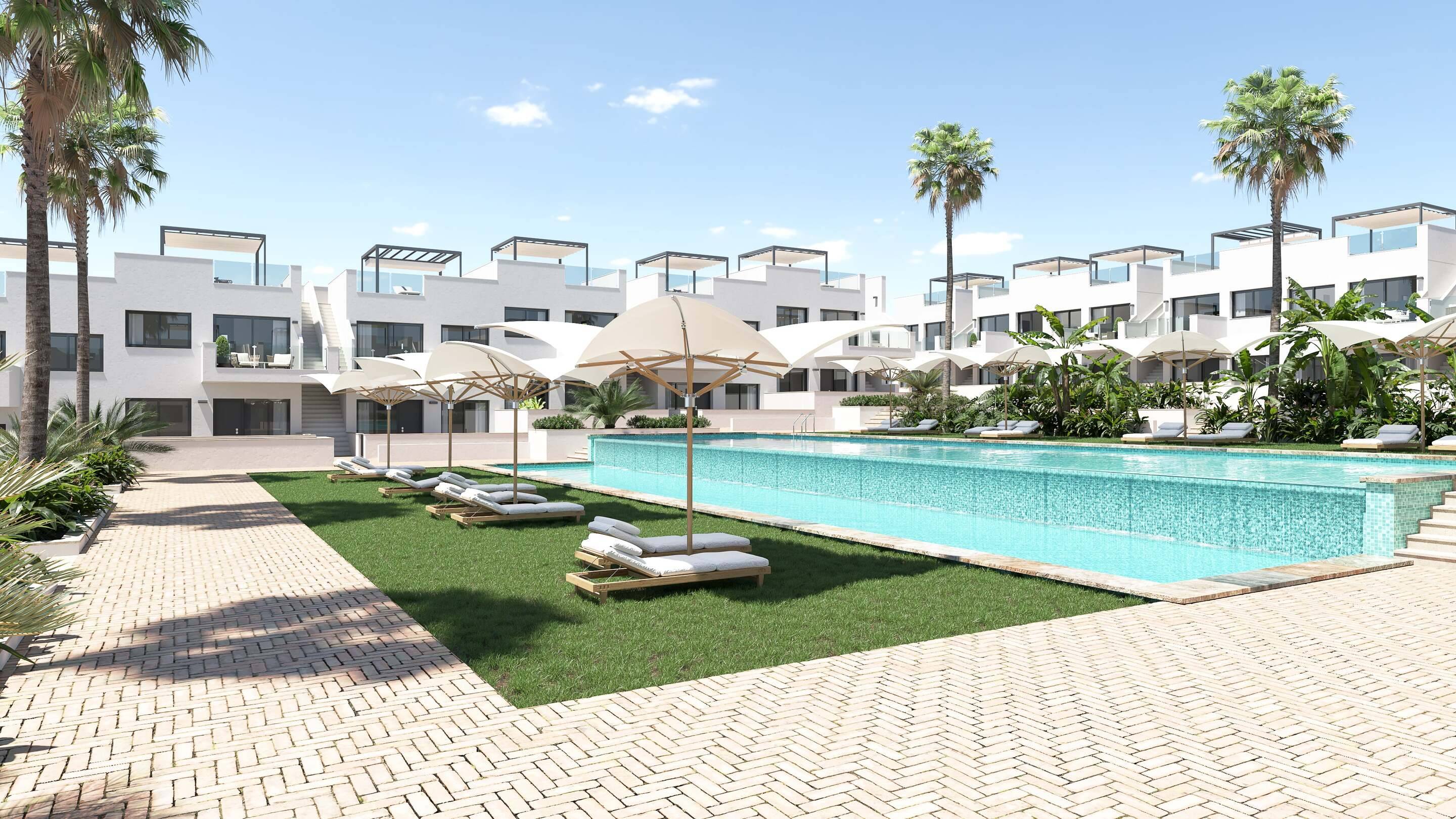 Children's playground in communal area, Lago Jardín development, Torrevieja
