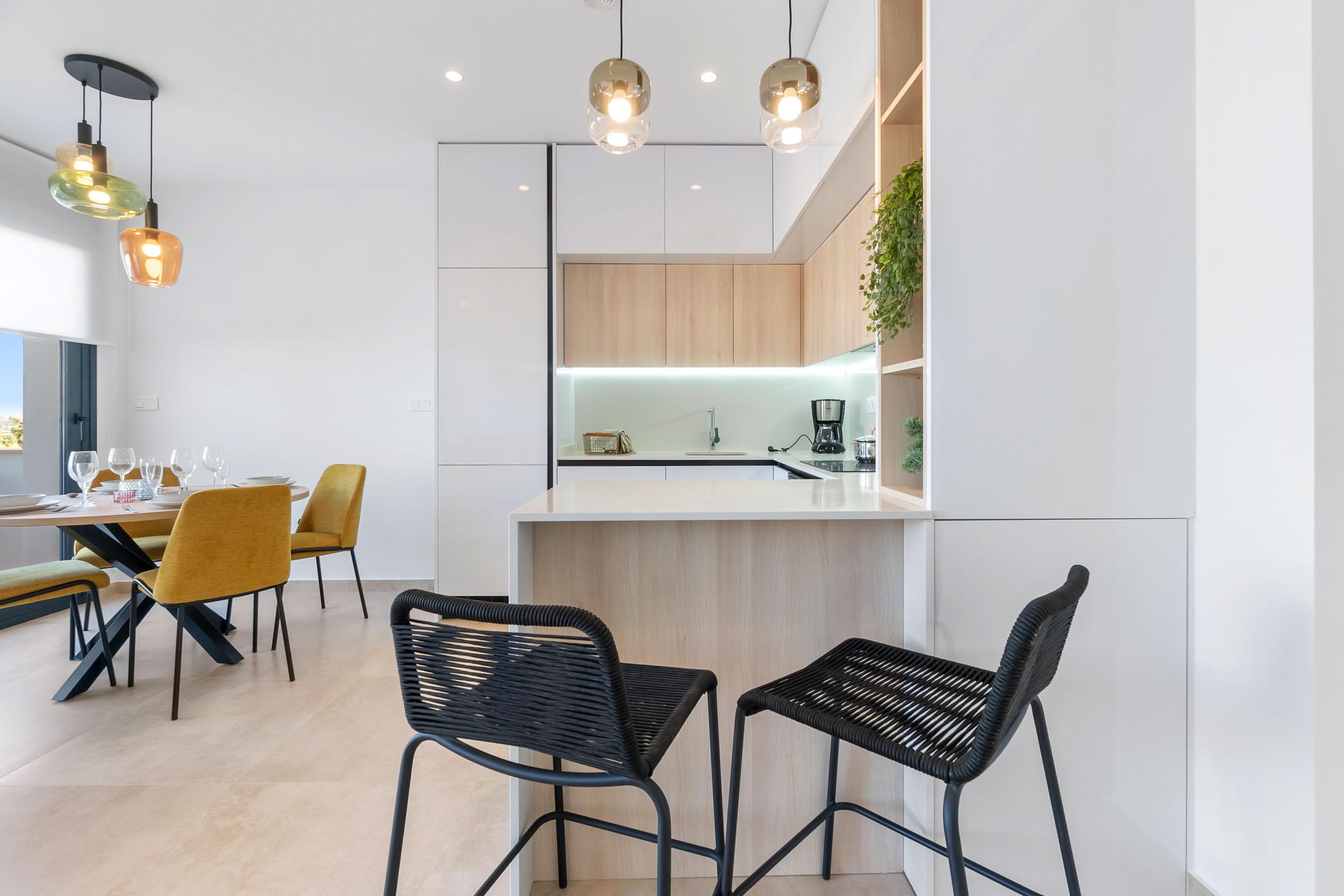 View of communal area from within new-build development, Lago Jardín, Torrevieja