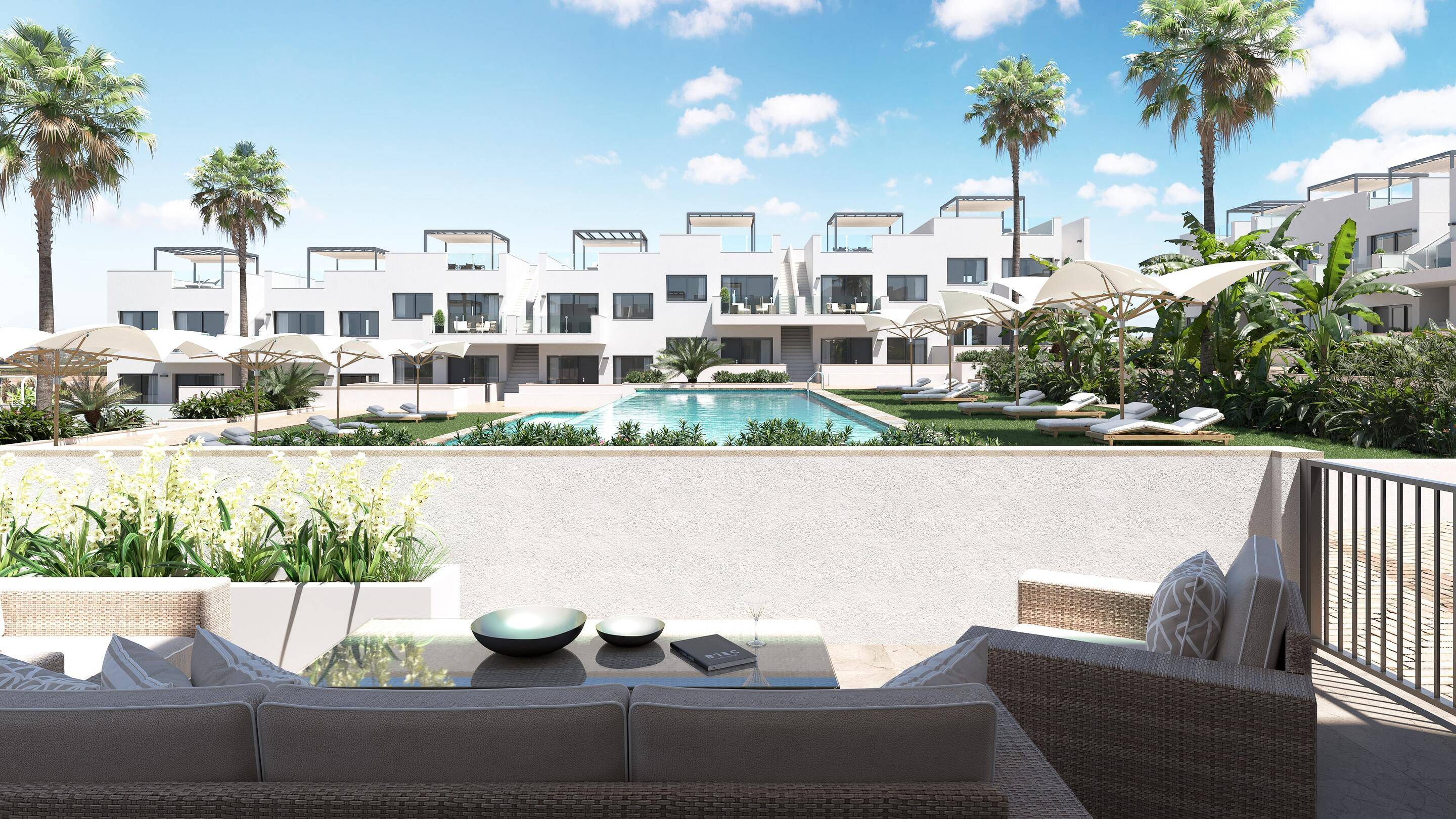 Parking spaces allocated to bungalow unit, Lago Jardín, Torrevieja