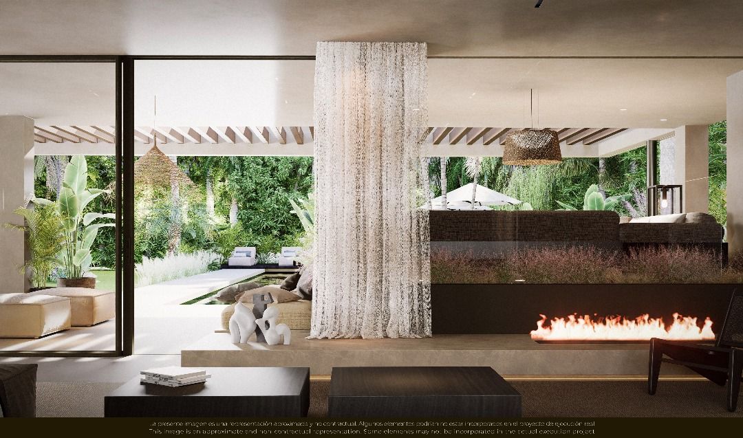Bathroom with freestanding bath in new-build villa, Las Brisas, Marbella