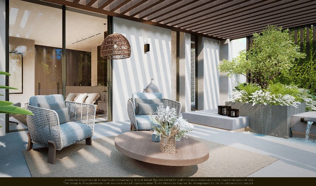Upper landing and corridor in new-build villa, Las Brisas, Marbella