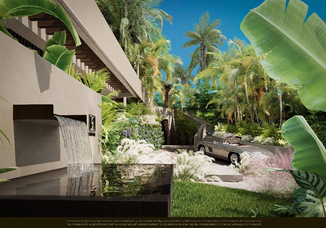 Roof terrace or solarium level of new-build 7-bedroom villa, Las Brisas, Marbella