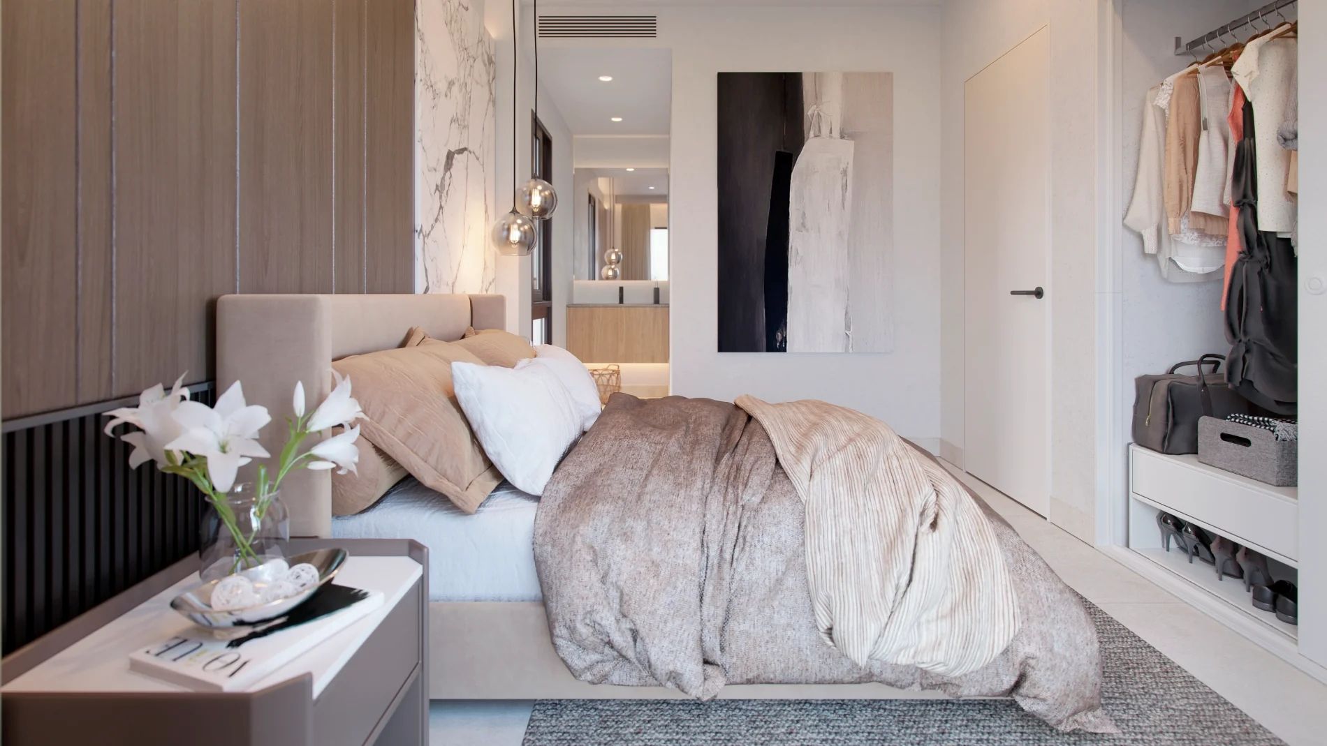 Second bathroom in ground-floor new-build apartment, La Princesa-Huelin, Málaga