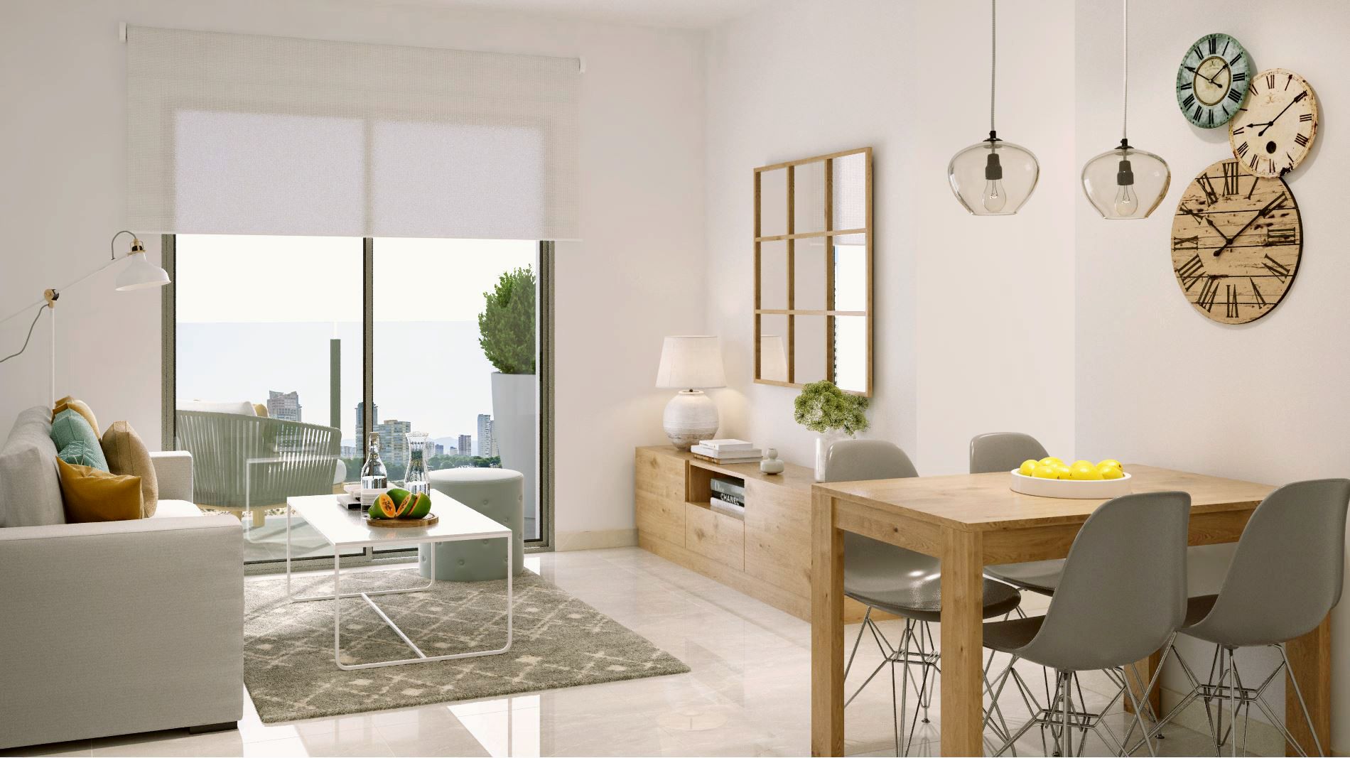 Entrance hallway of ground-floor new-build apartment, Playa del Cura, Torrevieja