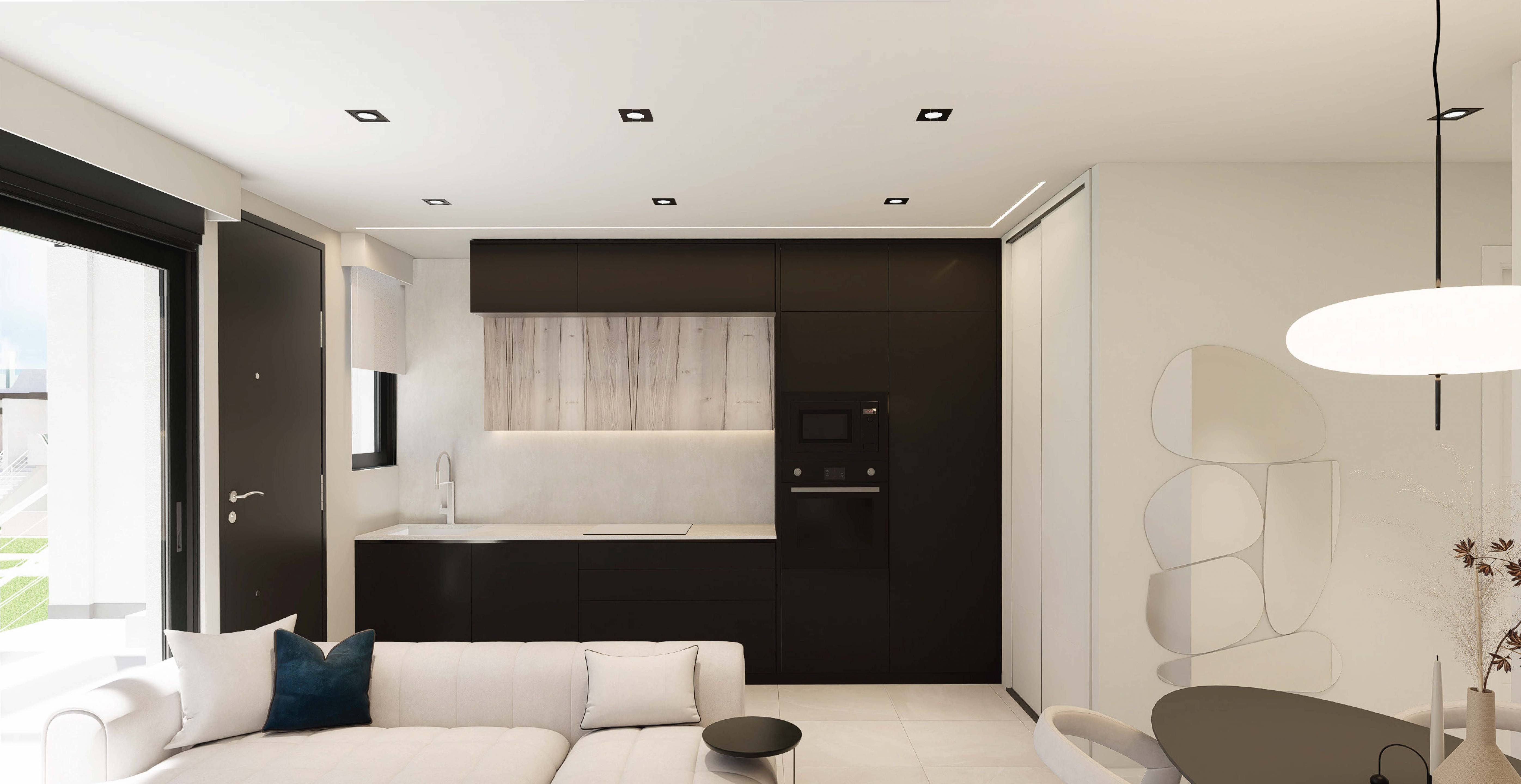 Main bedroom with built-in wardrobes in new-build apartment, Zona Pueblo, Pilar De La Horadada