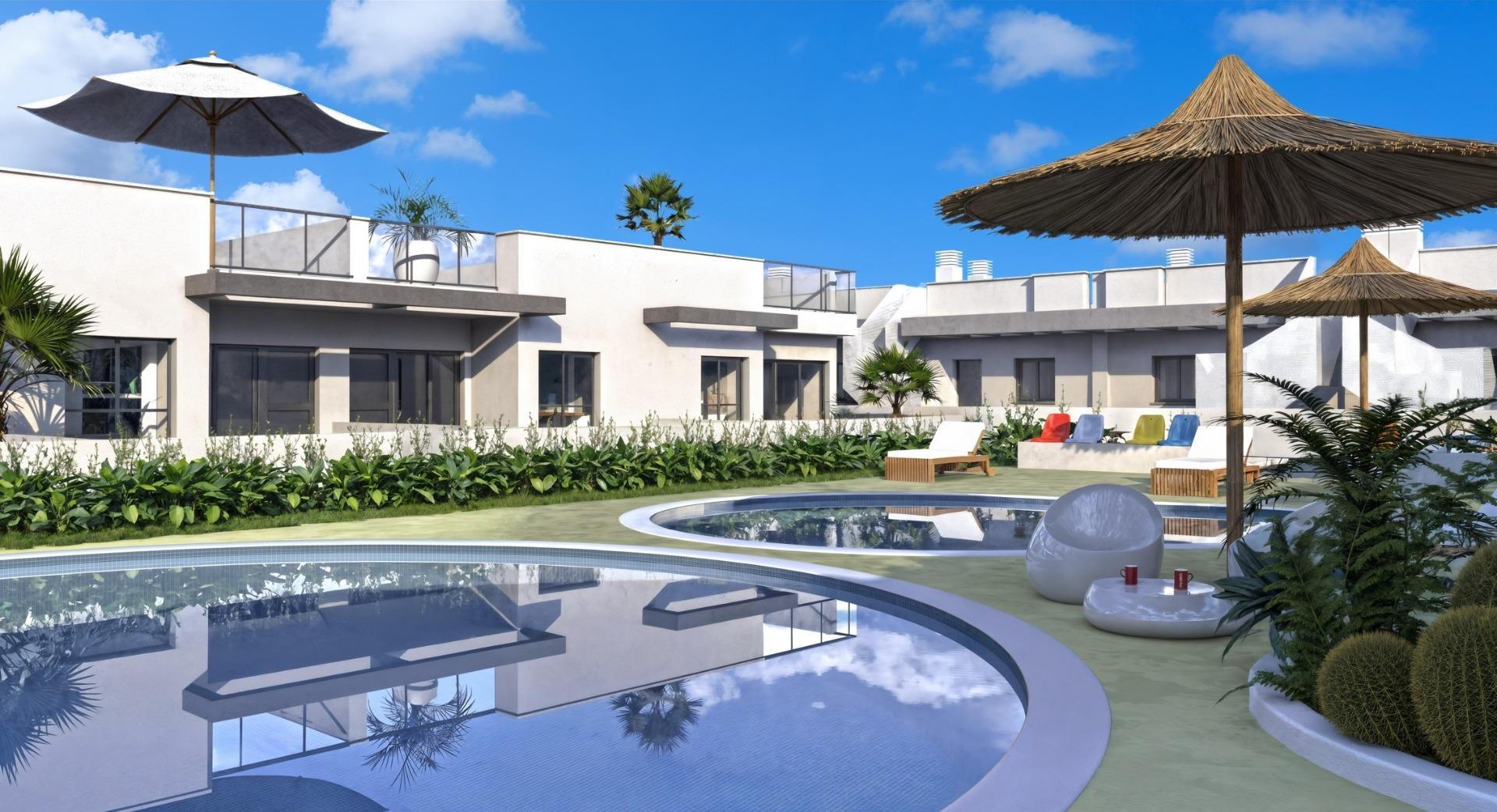 Bedroom with built-in wardrobes in new-build townhouse, Playa Sorts de Mar