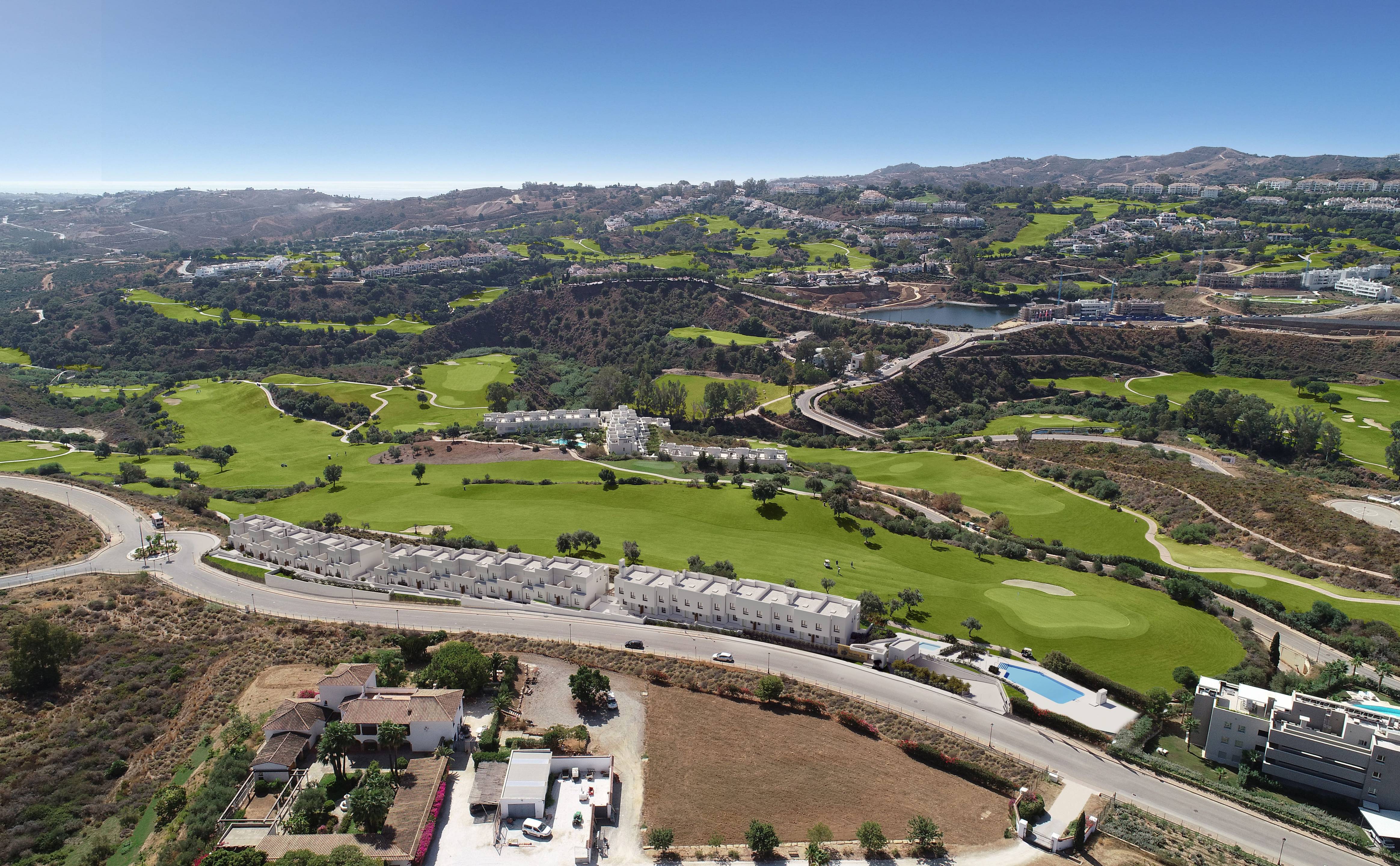 Communal pathway within 46-unit complex, Mijas Golf