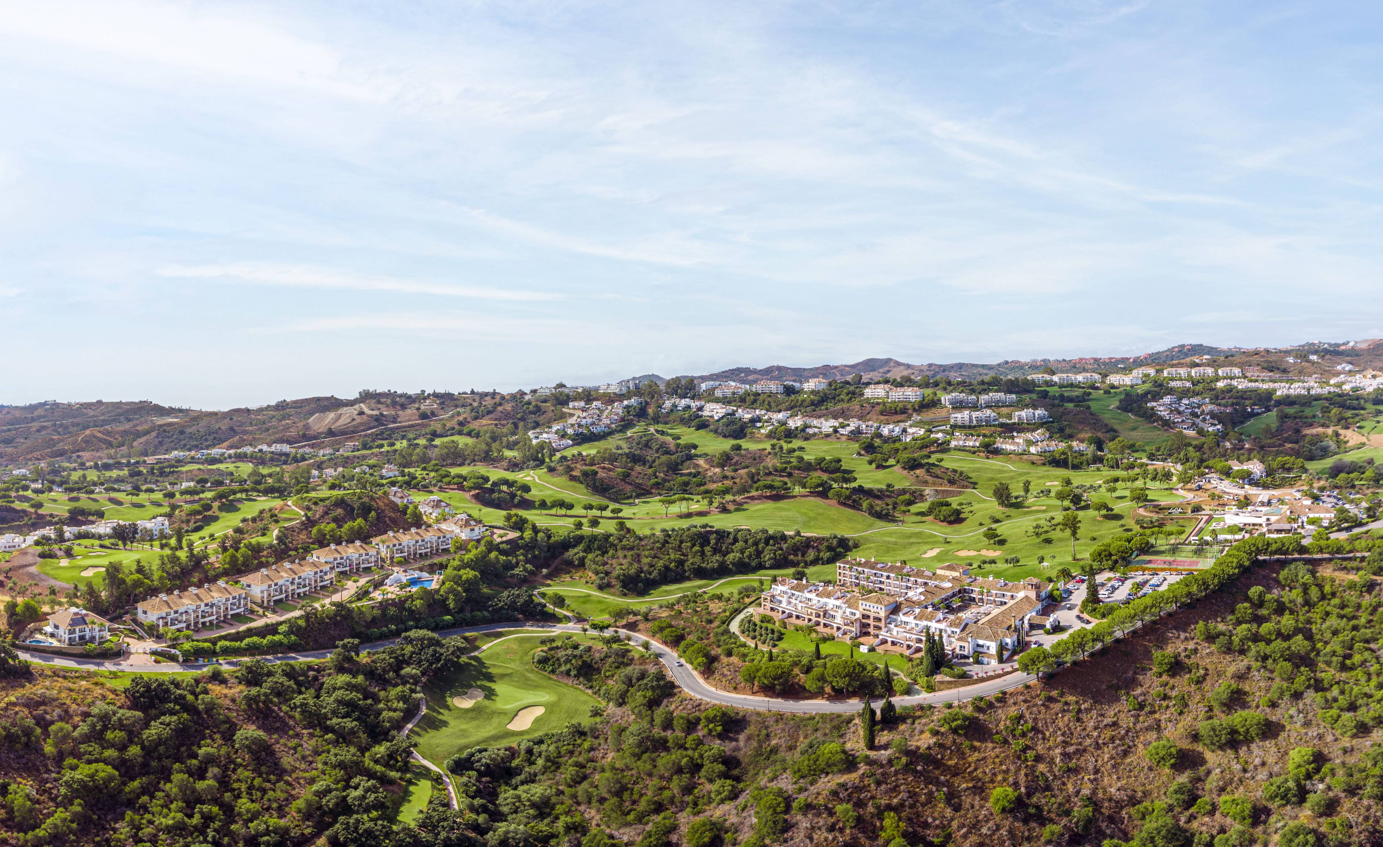 Street-level exterior of townhouse development, La Cala Golf, Mijas