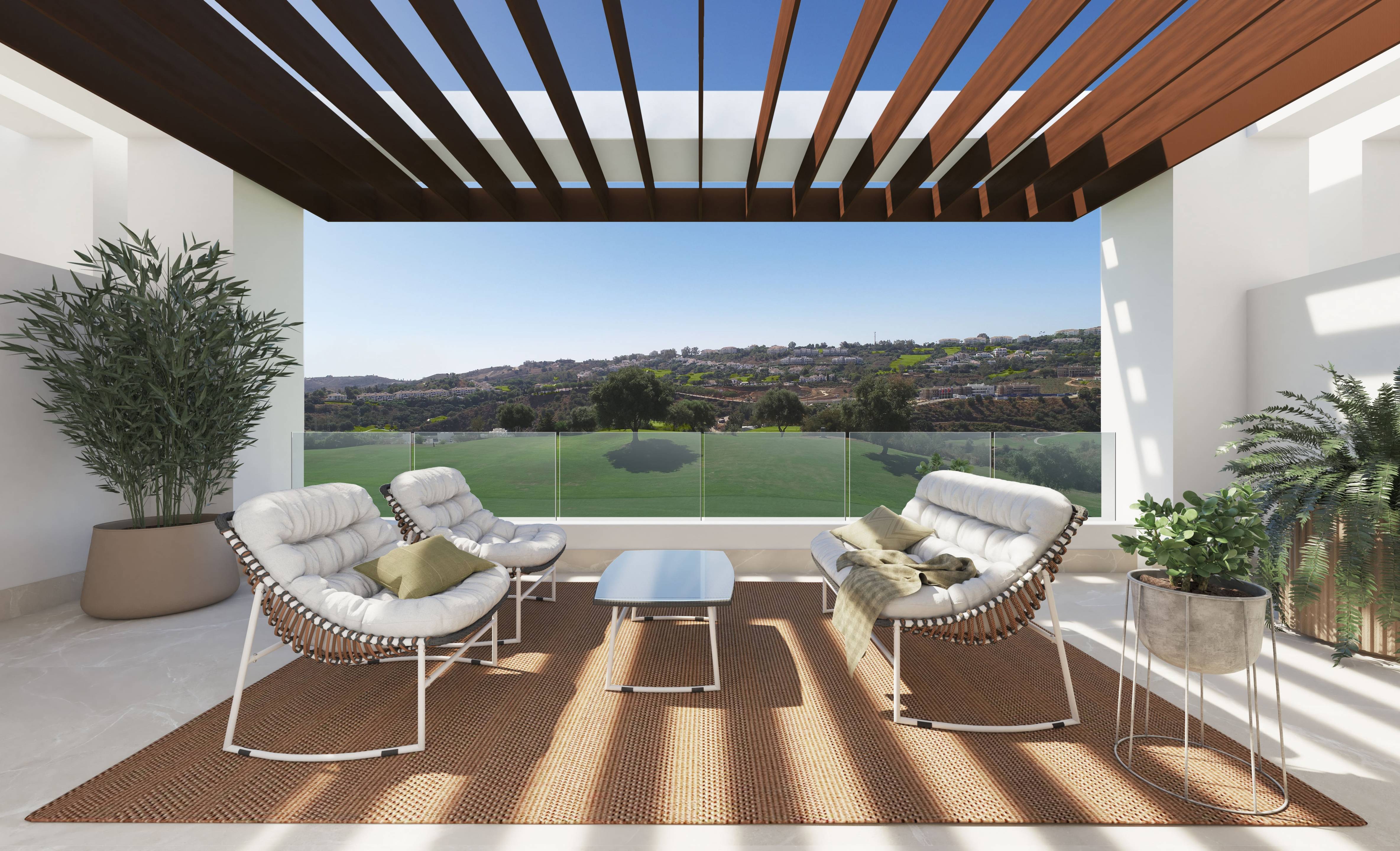 Ground-floor layout detail of townhouse, La Cala Golf, Mijas