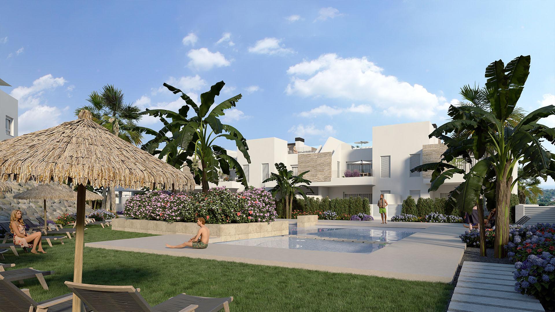 Padel court within new-build residential complex, Algorfa, Alicante
