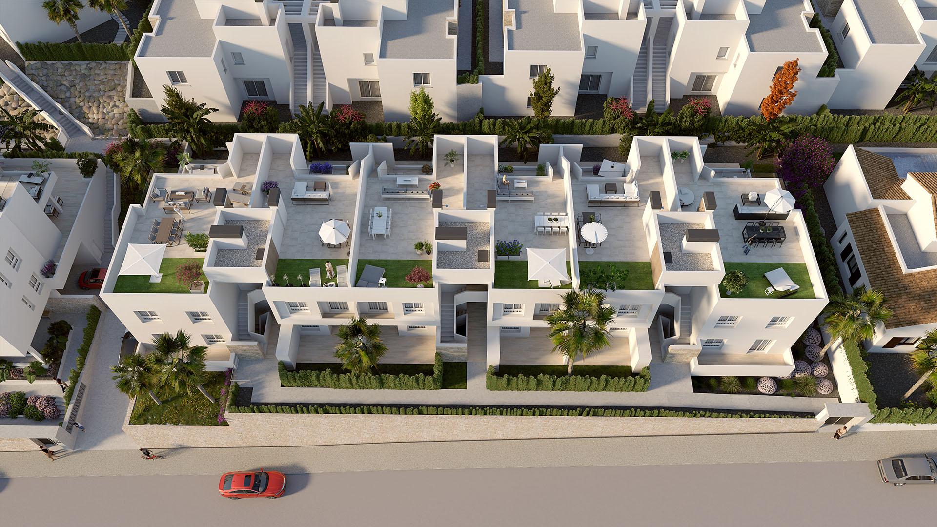 Children's play area in new-build development, Algorfa, Alicante