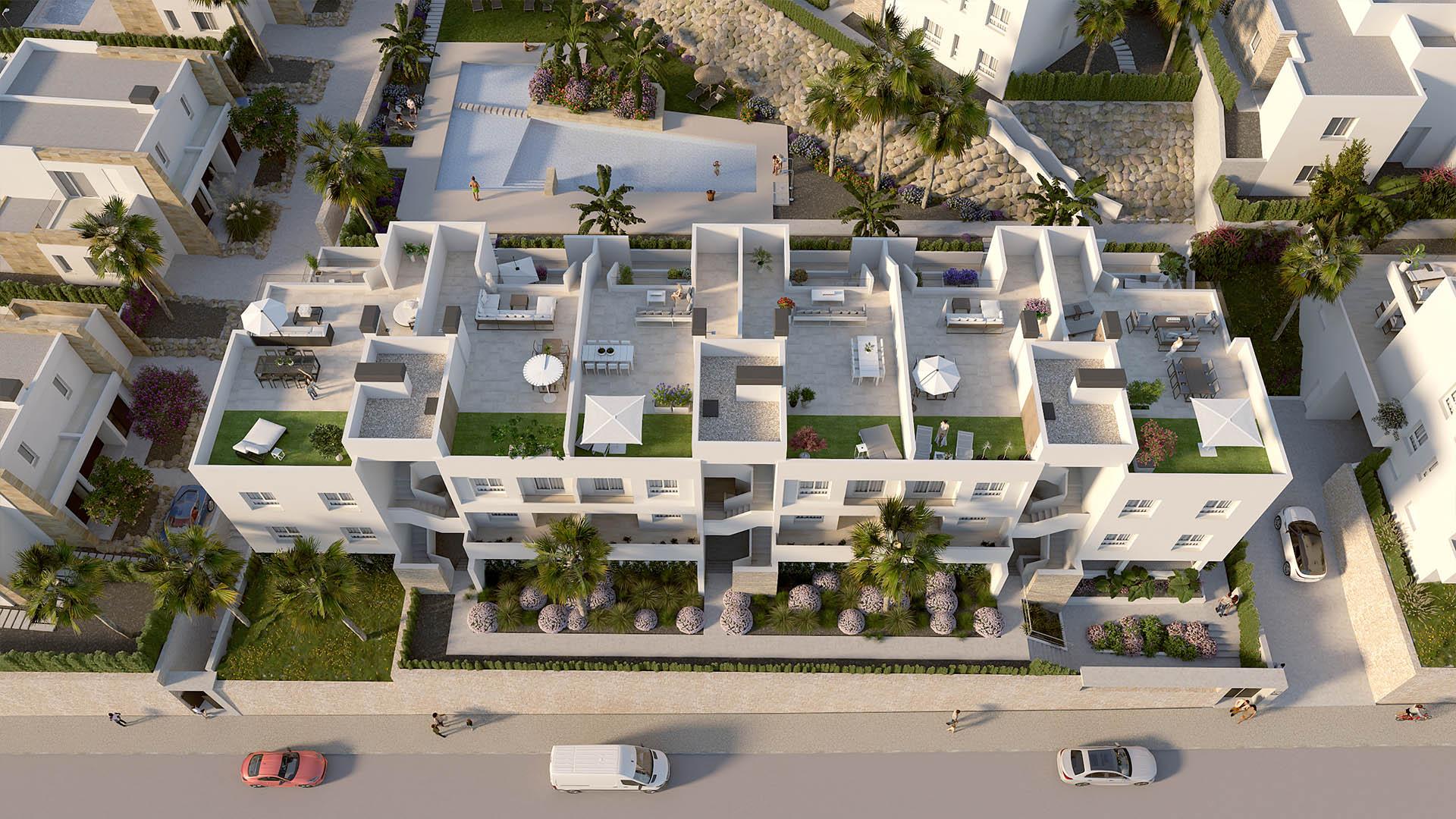 Lift lobby inside new-build residential building, Algorfa, Alicante