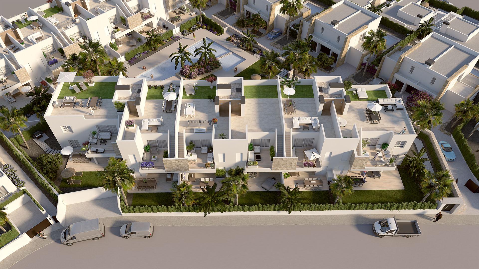 Second bedroom with built-in storage in 2-bedroom new-build bungalow, Algorfa