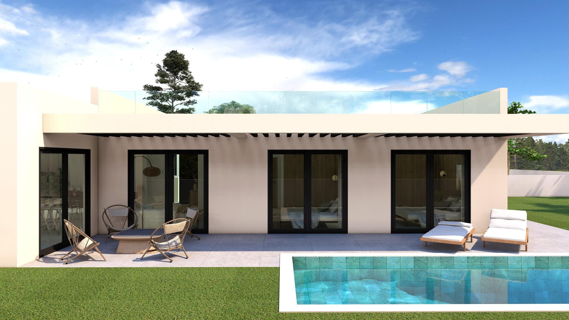 Kitchen worktop and cabinetry in 3-bedroom villa, Camporrosso Village