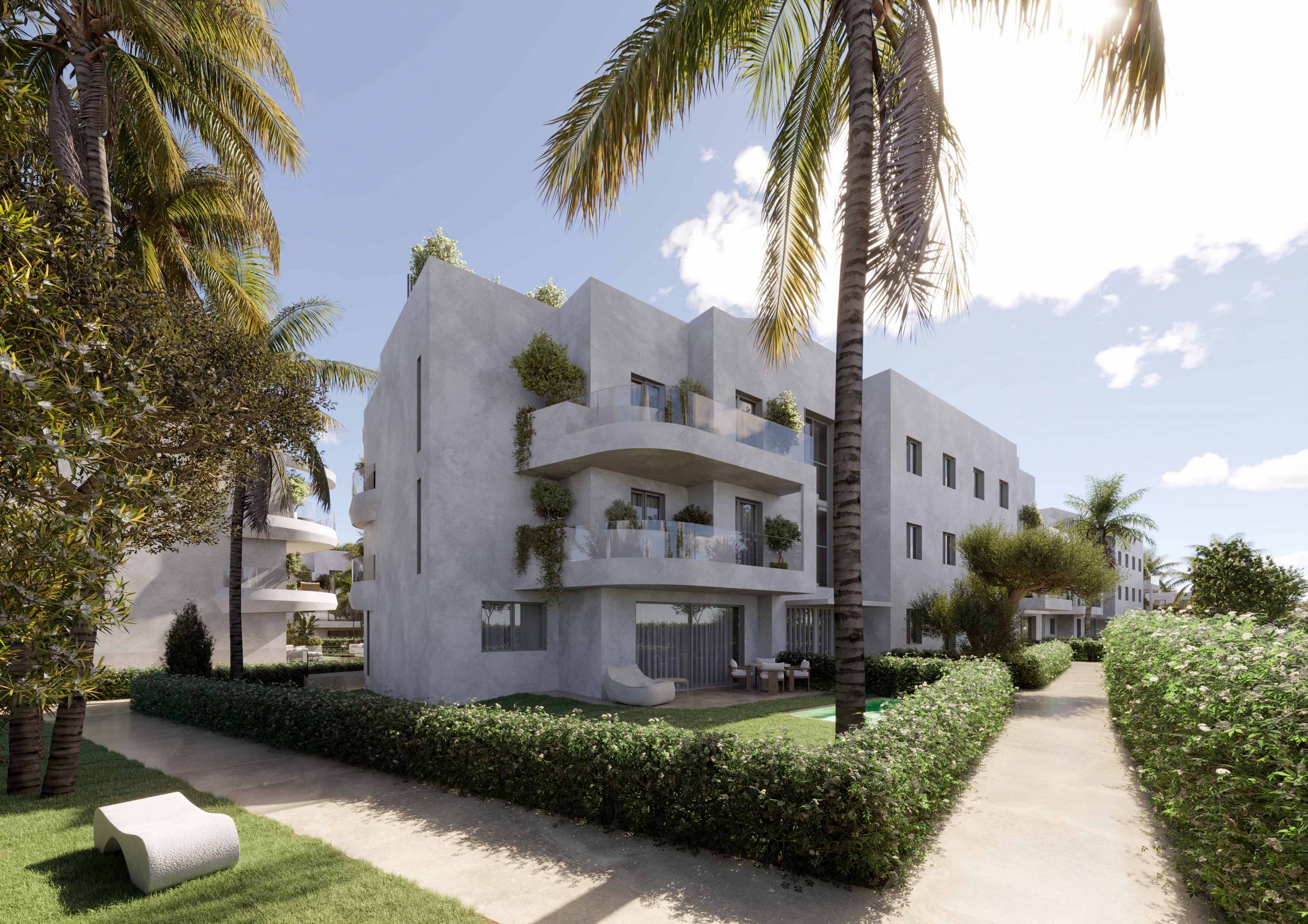 Floor plan of 1-bedroom ground-floor apartment, Arroyo Enmedio, Estepona