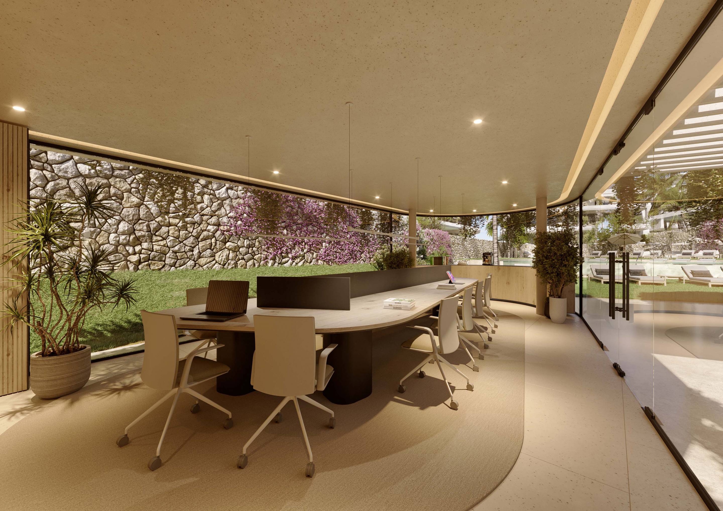 Landscaped communal garden in 45-unit residential development, Arroyo Enmedio, Estepona