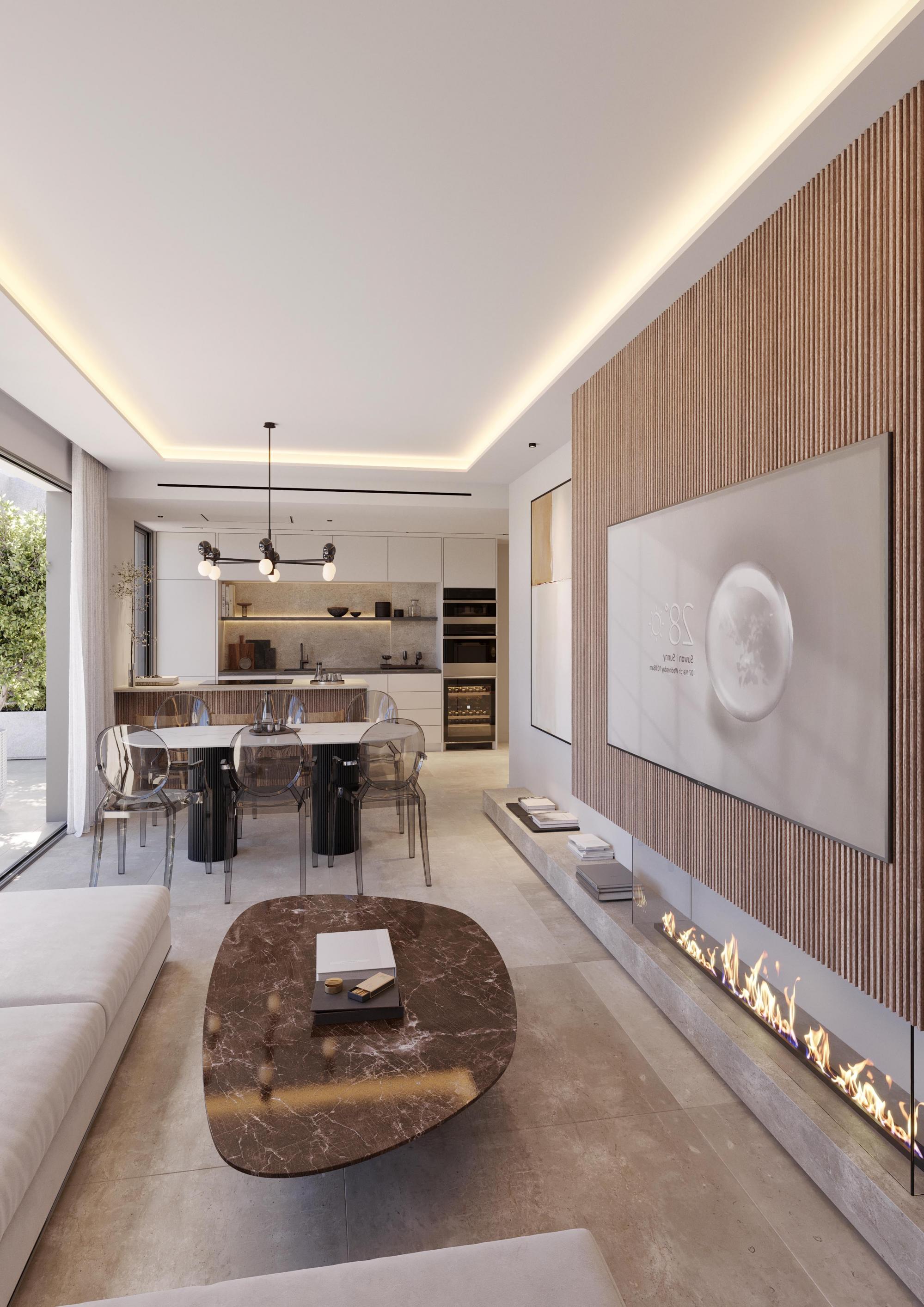 Internal hallway in 4-bedroom new-build penthouse, Arroyo Enmedio, Estepona