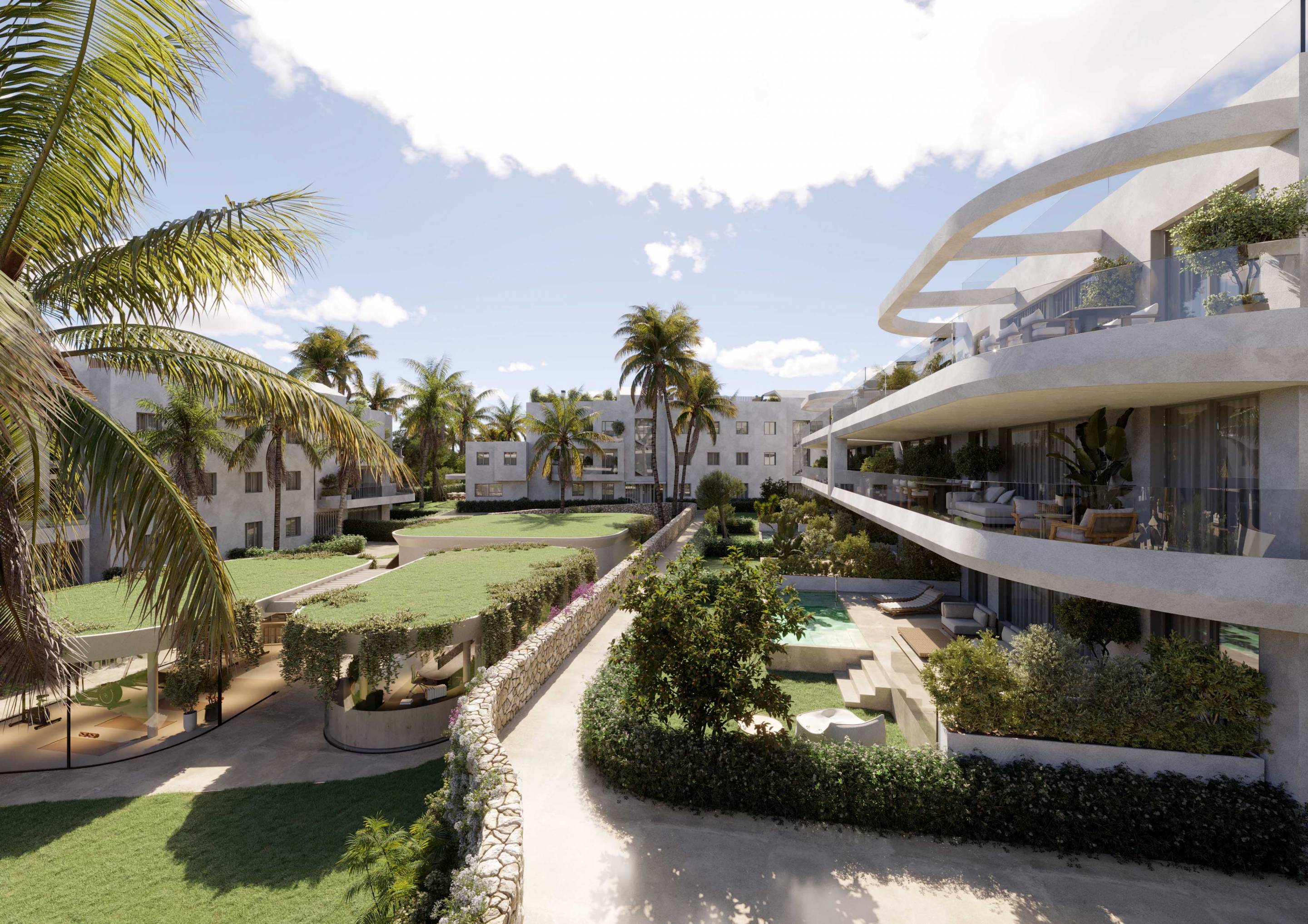 Upper-level solarium terrace with open views, penthouse, Arroyo Enmedio, Estepona