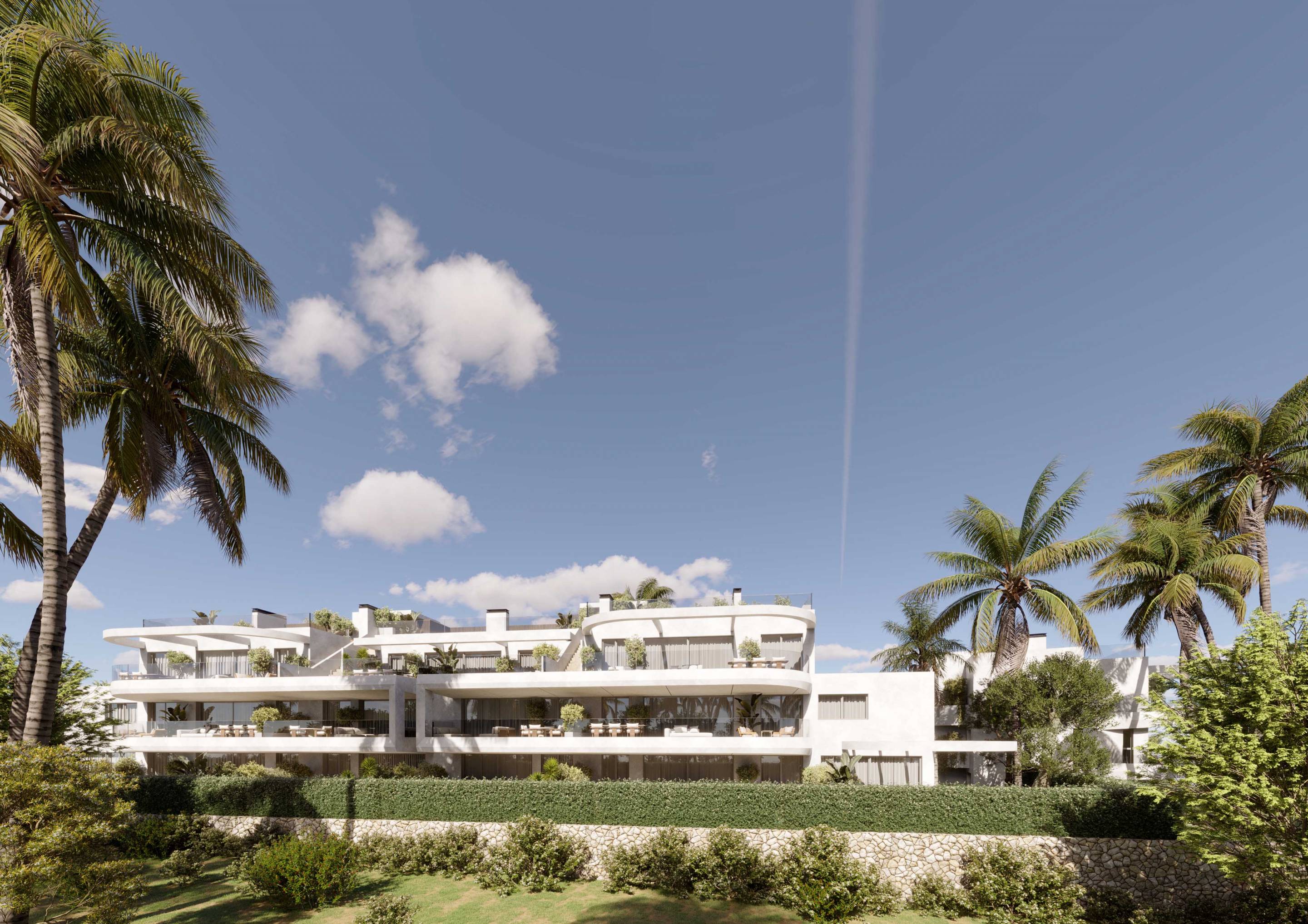 Fitted kitchen with integrated appliances in new-build apartment, Arroyo Enmedio, Estepona