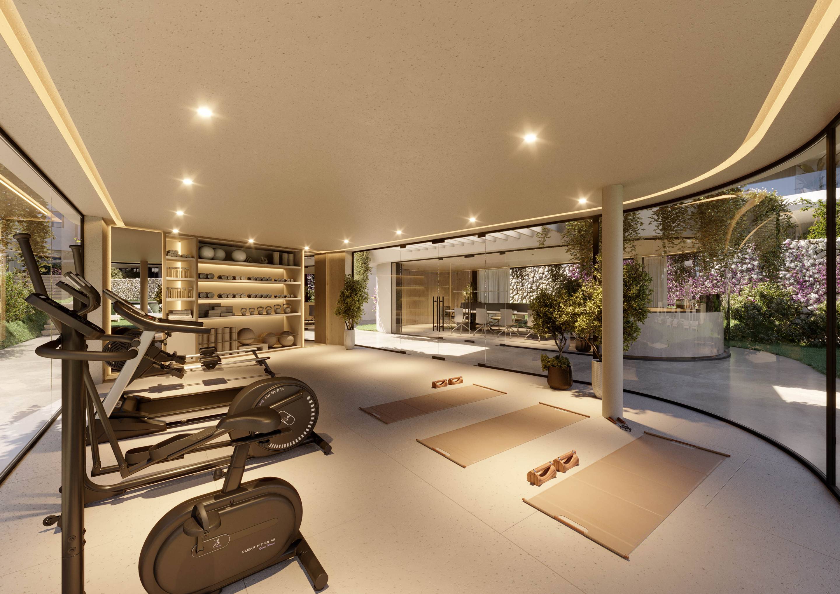 Entrance lobby with lift access, new-build apartment building, Arroyo Enmedio