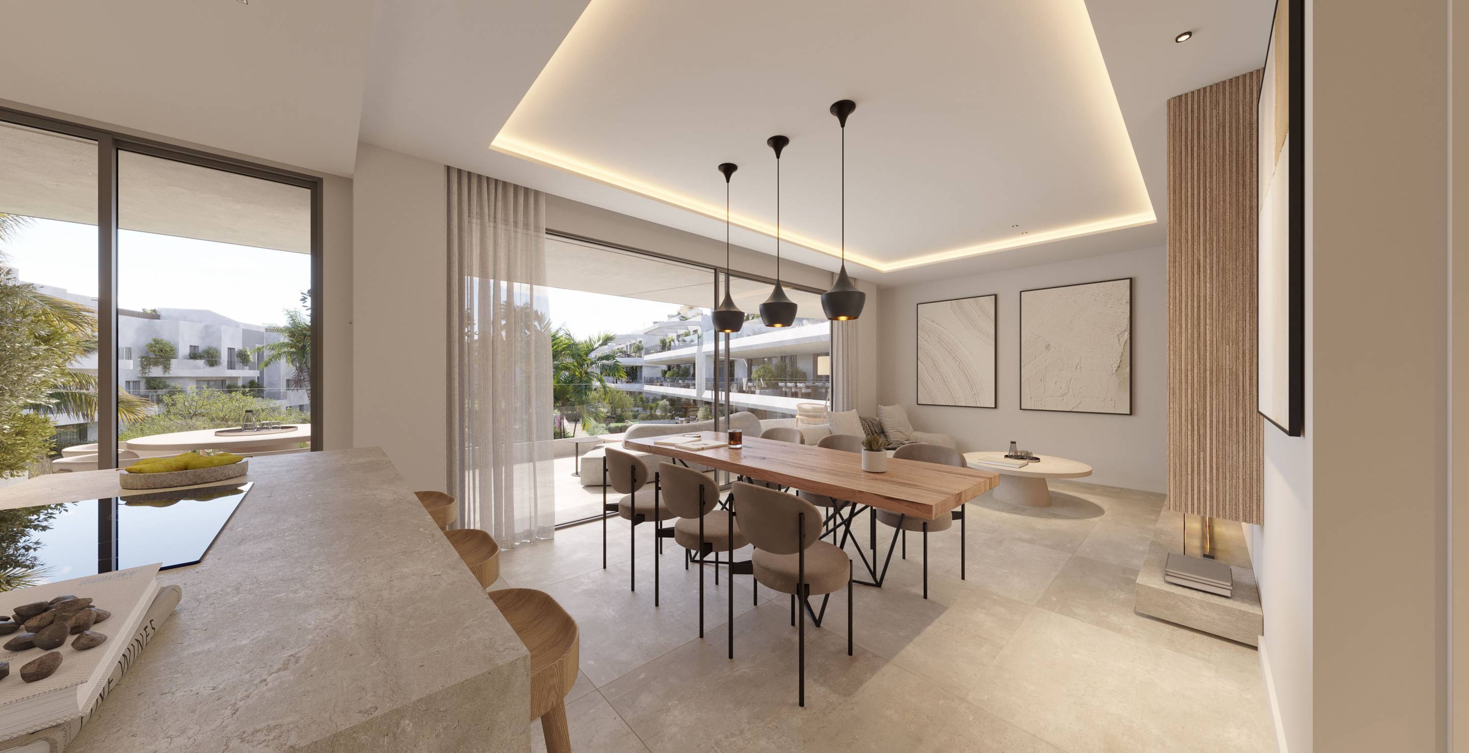 Floor plan of 2-bedroom ground-floor apartment, Arroyo Enmedio
