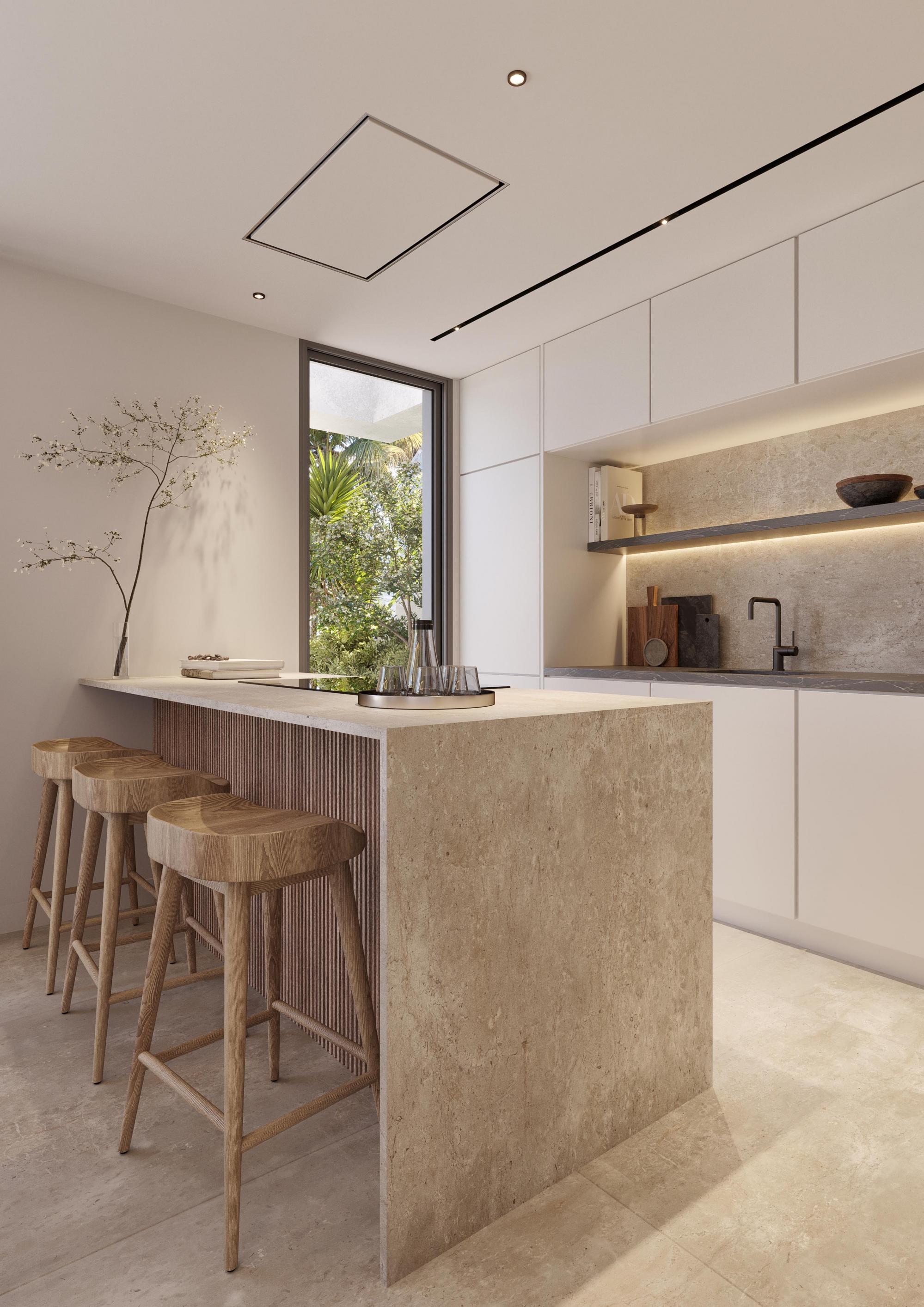 Living room showing floor finish and wall detail, ground-floor apartment, Arroyo Enmedio, Estepona