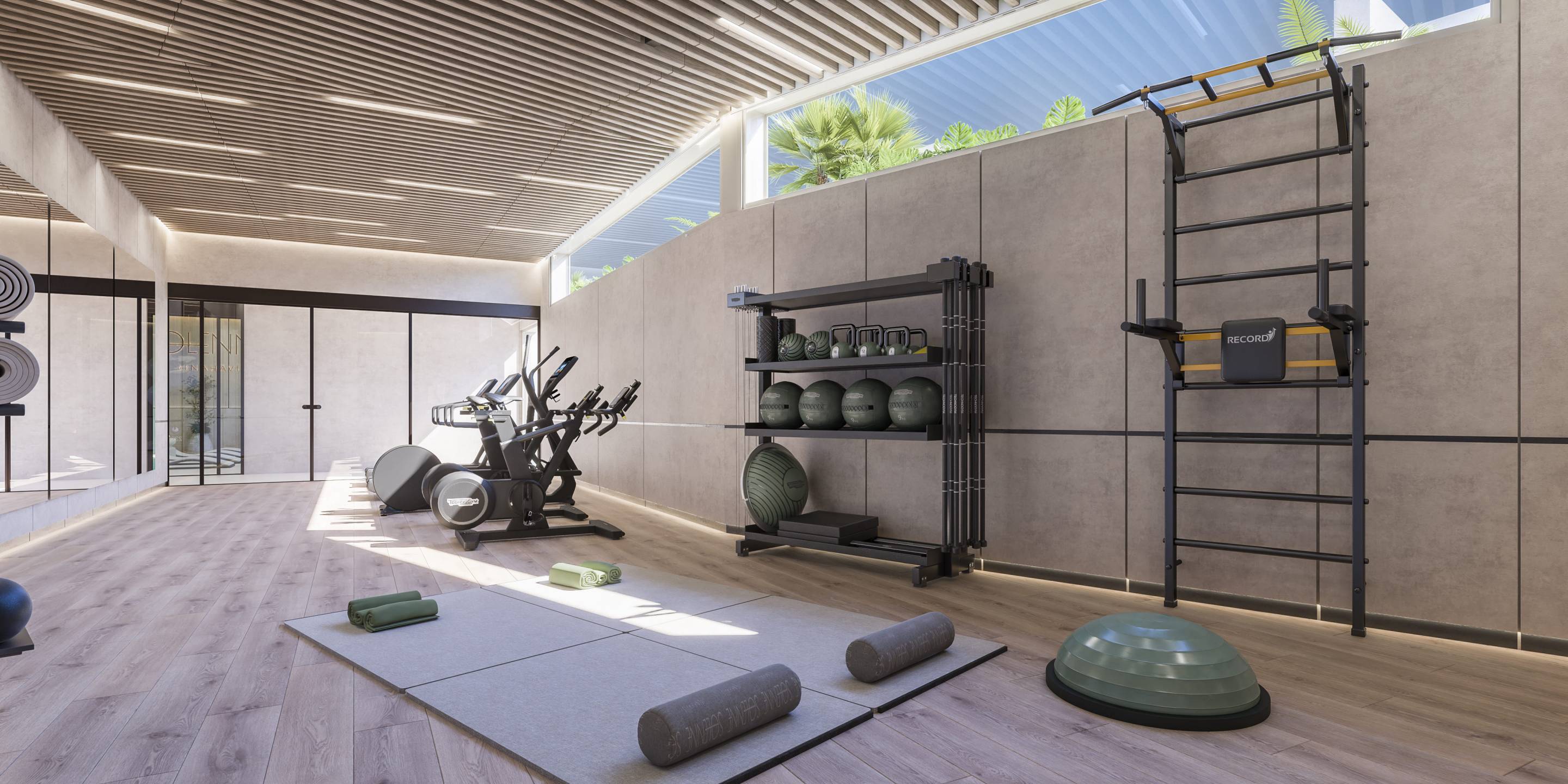 Living area with access to terrace, new-build penthouse, Los Almendros, Benahavis