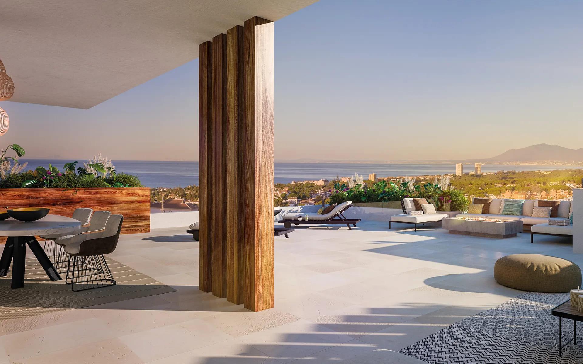 Third bedroom in ground-floor new-build apartment, Cabopino, Marbella