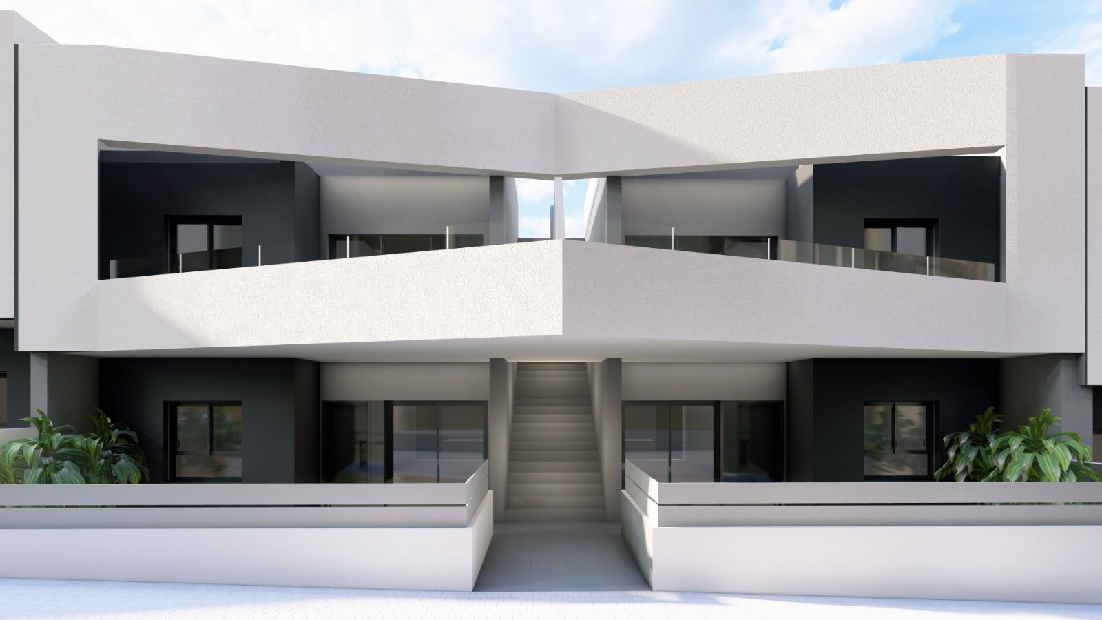Communal pool in new-build residential complex, Centro, San Miguel de Salinas