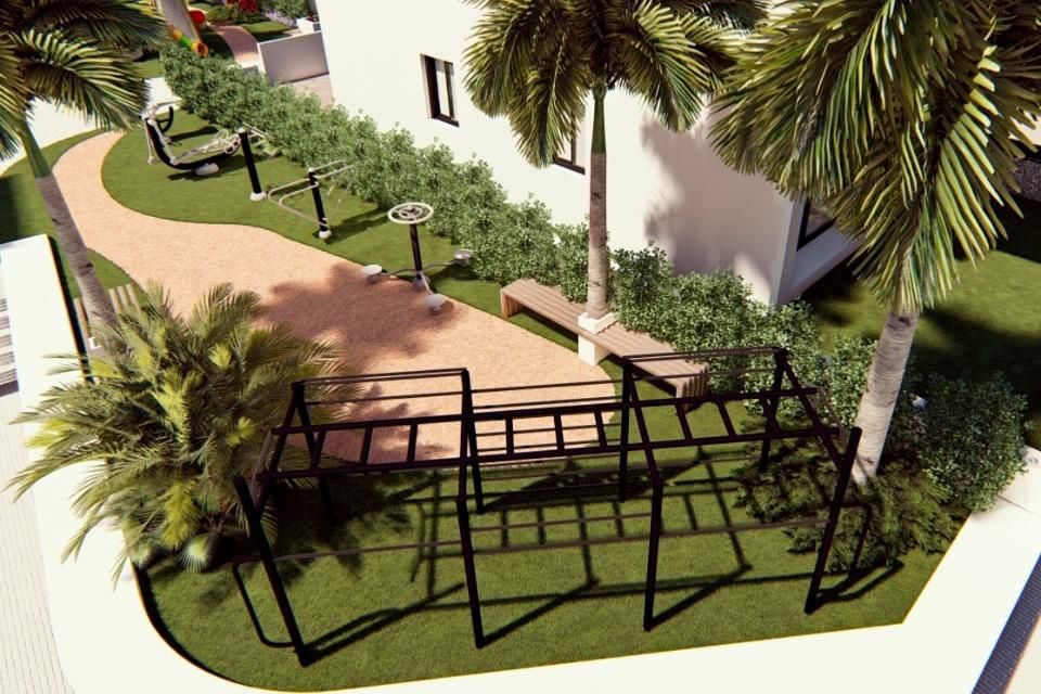 Jacuzzi relaxation area with seating at new-build development, Los Balcones, Torrevieja