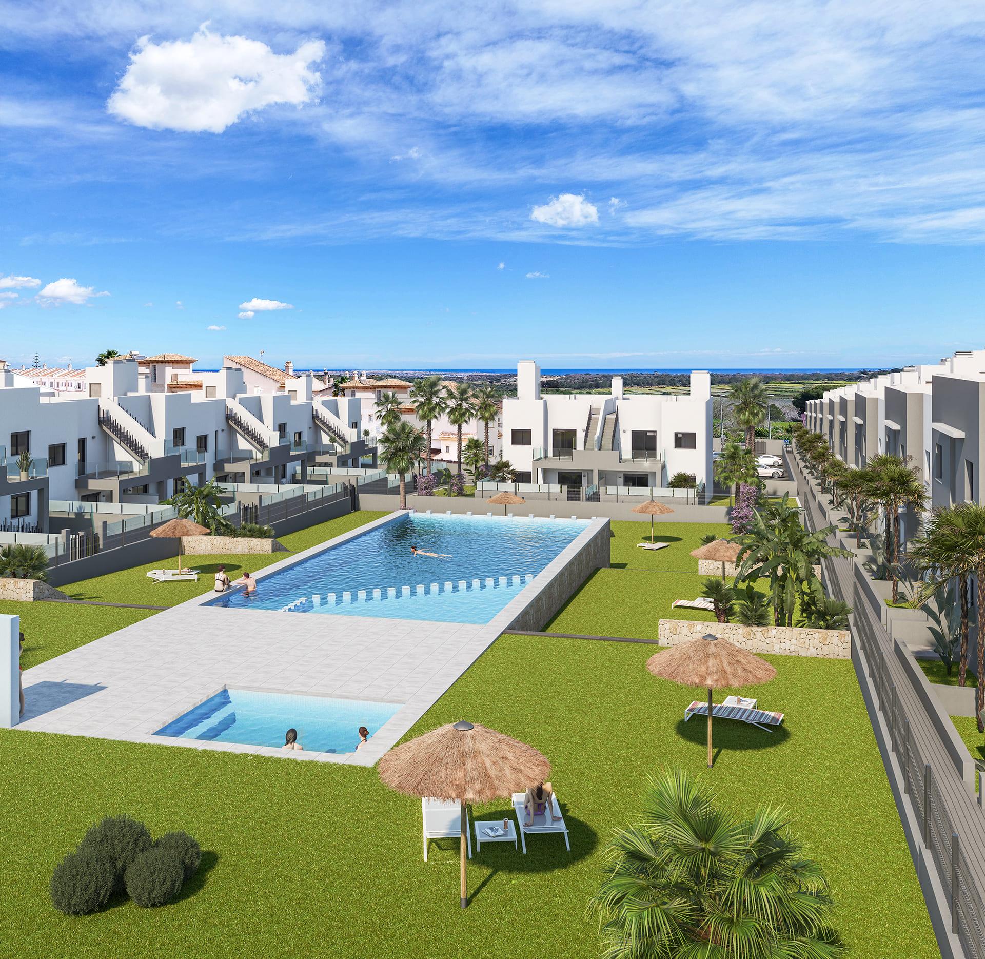 Main bedroom with built-in wardrobes in 2-bedroom new-build apartment, Bellavista, San Miguel De Salinas