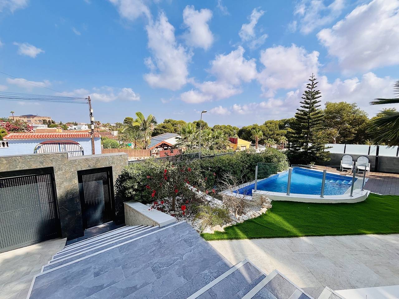 Second parking area view of villa, La Siesta, Torrevieja