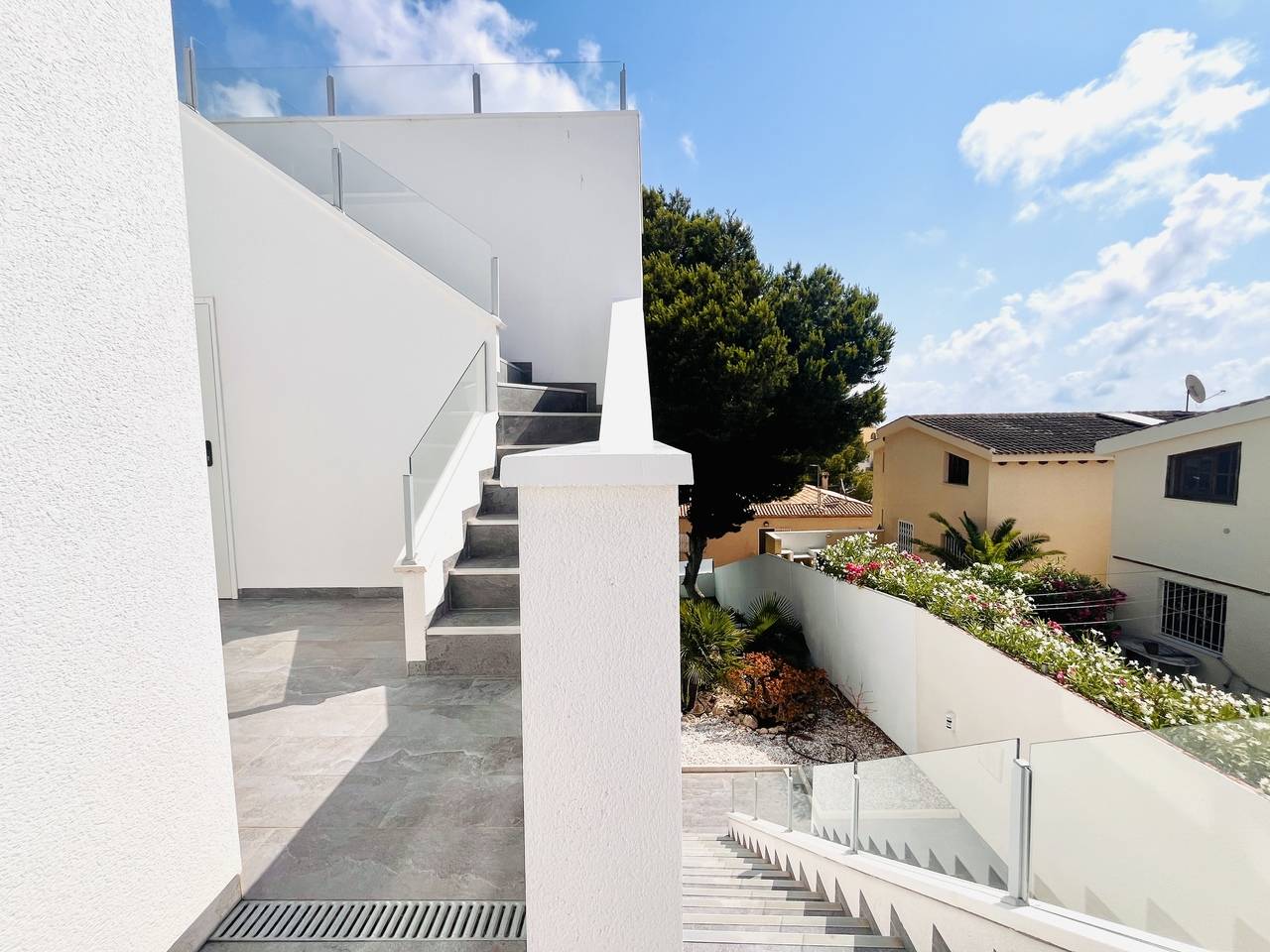 Architectural detail of villa exterior, La Siesta, Torrevieja