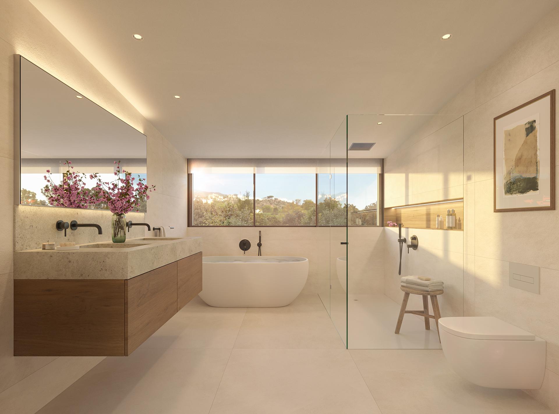 Rooftop solarium on six-storey new-build complex, Torremuelle, Benalmádena