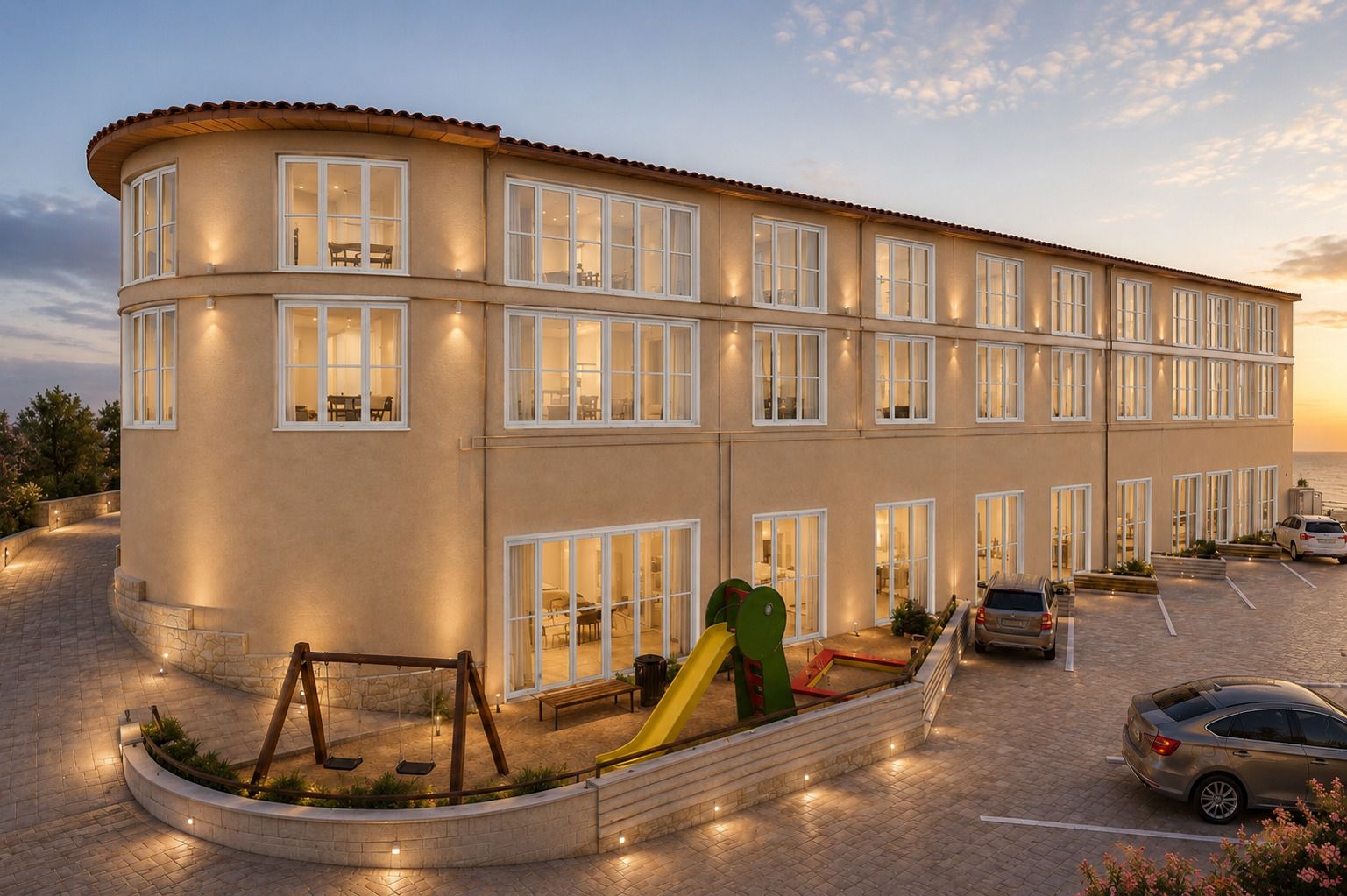 Apartment for sale in Relleu, Alicante - exterior view of new-build residential complex