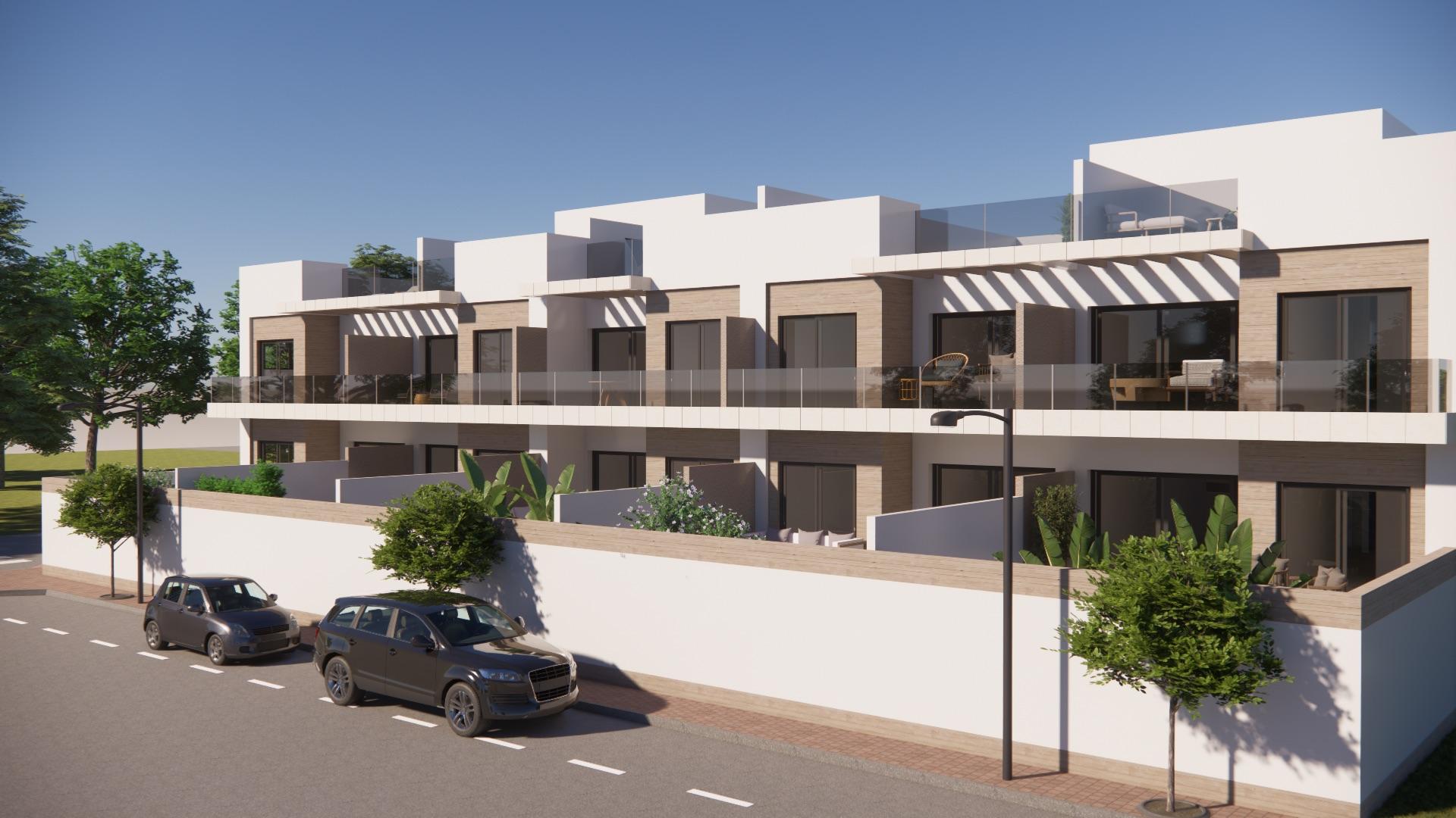 Roof solarium of new-build bungalow in Ciudad Quesada, Rojales