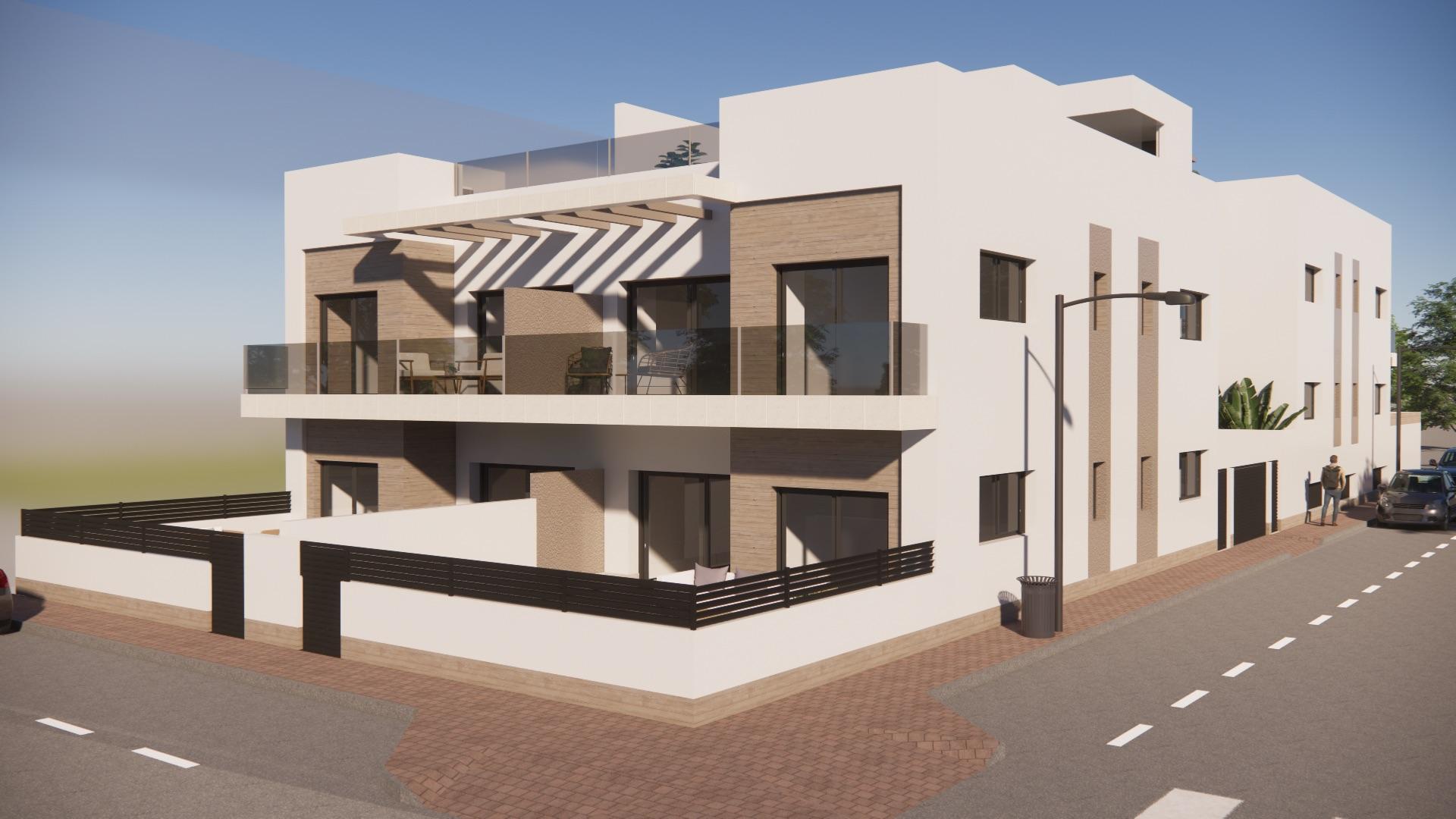 Allocated garage space in new-build bungalow development, Ciudad Quesada