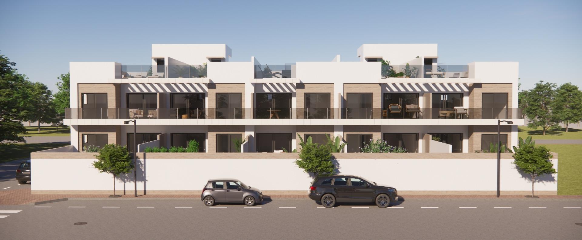 Development exterior showing first-floor unit position, Ciudad Quesada