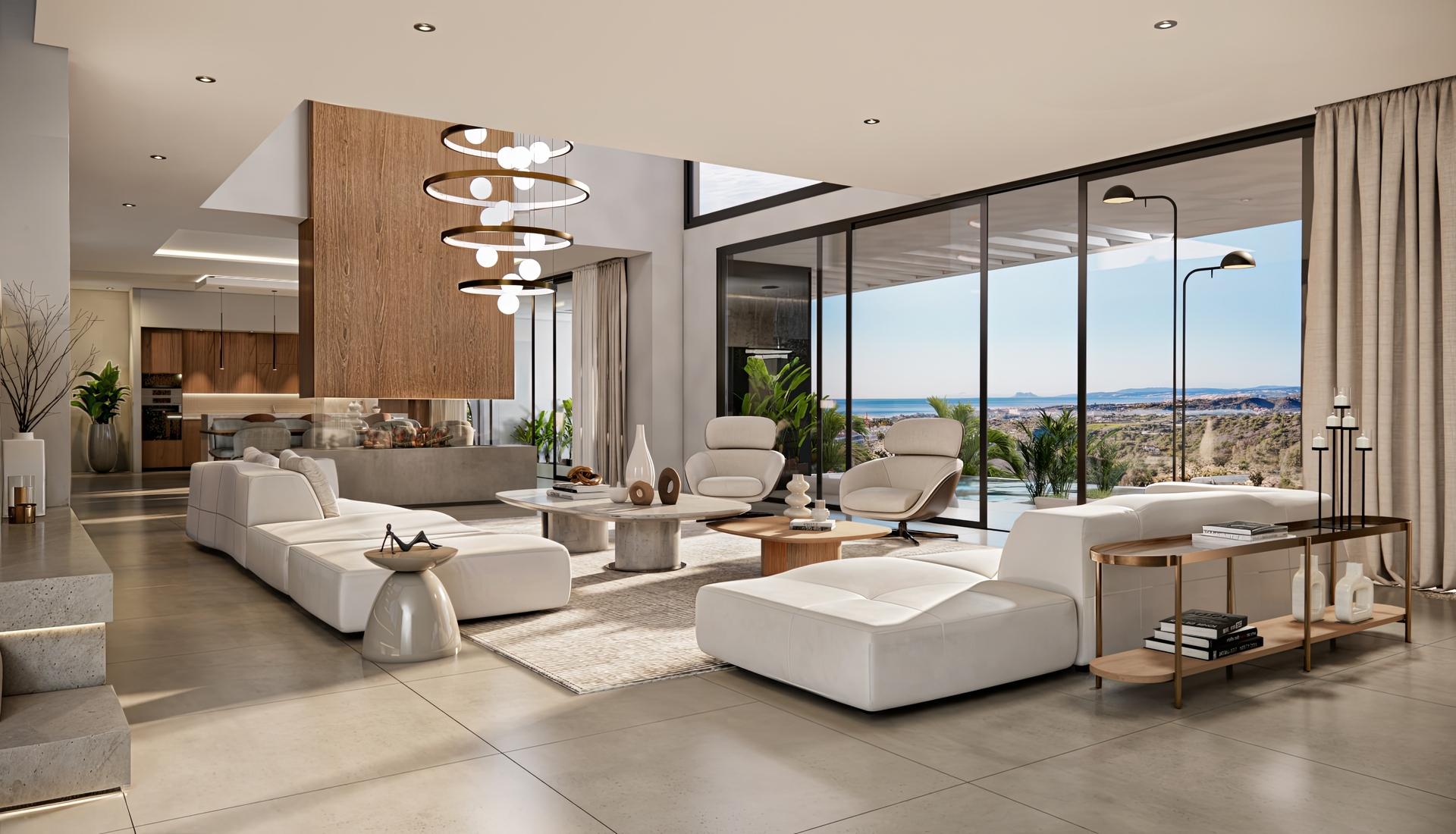 En-suite bathroom in 5-bedroom new-build villa, Parque Central, Estepona