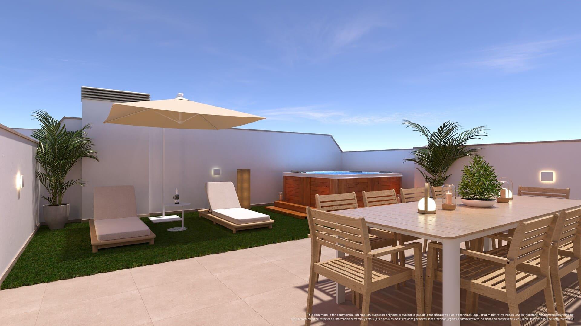 Overview of residential complex and pool, Torre de la Horadada