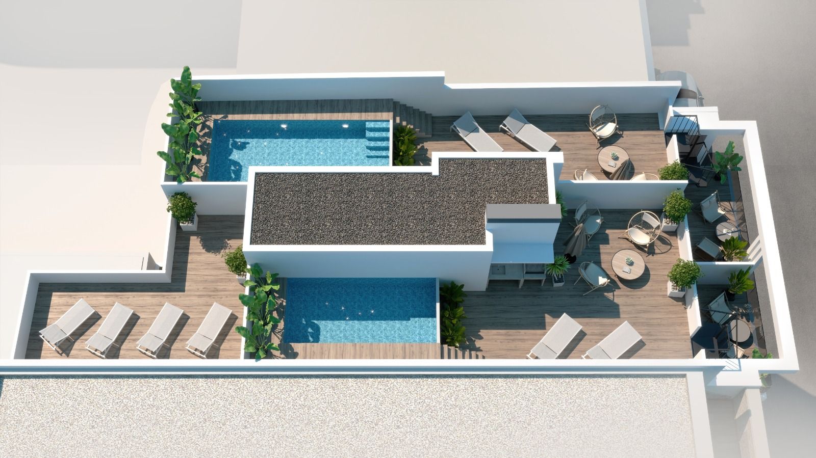 Open-plan living and dining layout, new-build apartment, Torrevieja